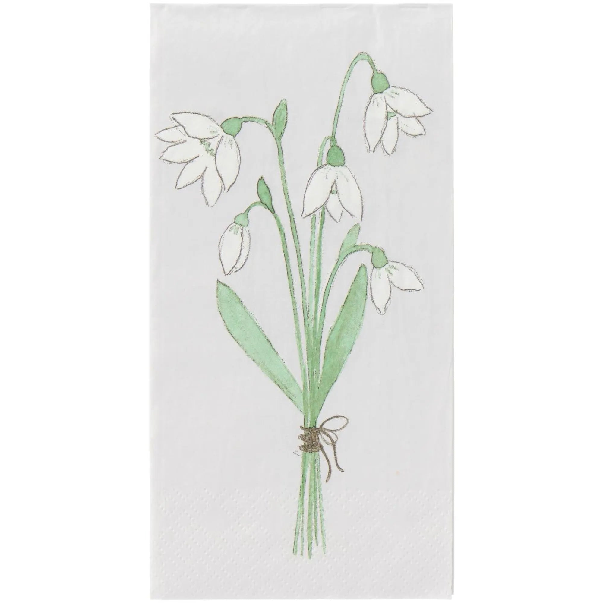 Ib Laursen Servietten "Schneeglöckchen" 16 Stück 40 x 40 cm