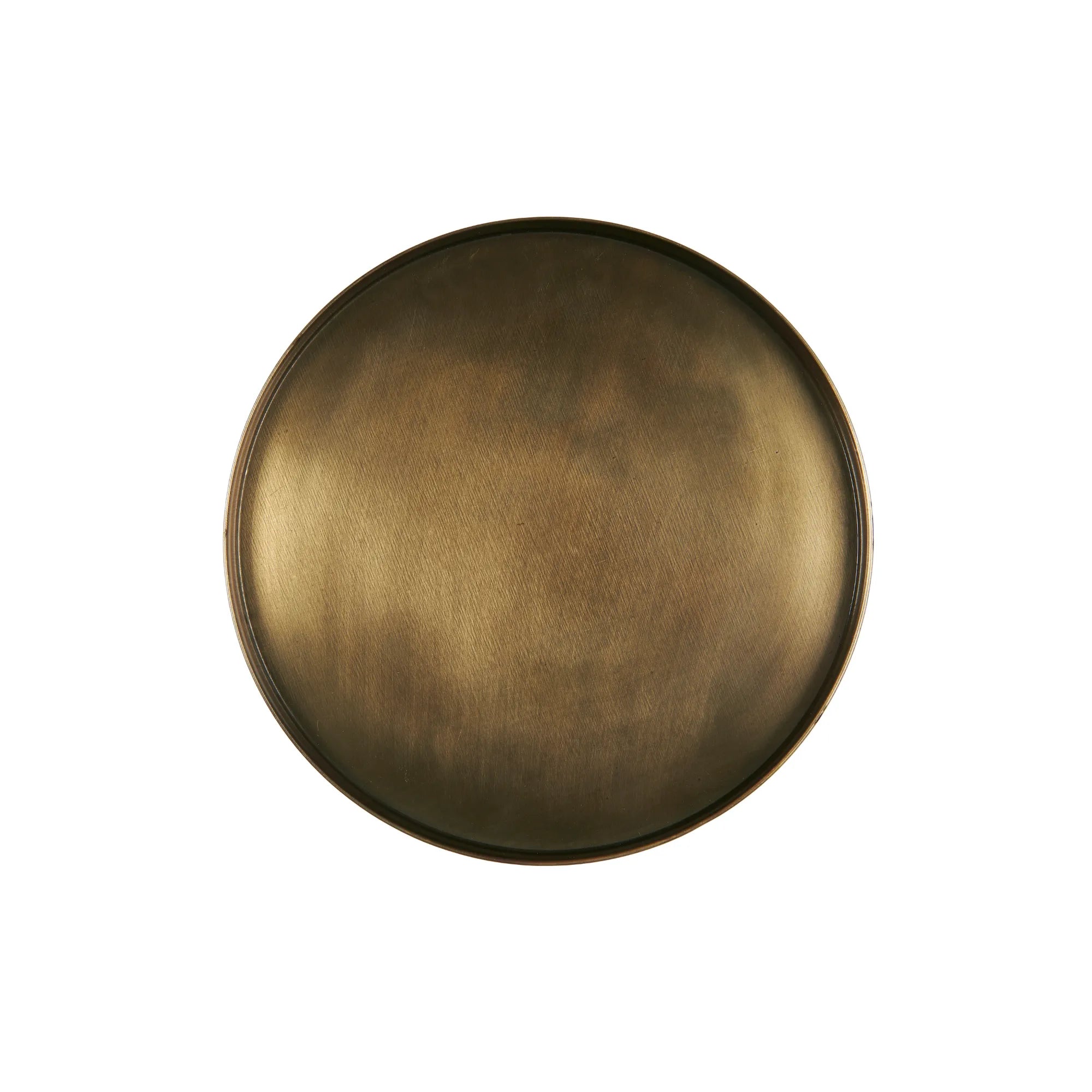 Ib Laursen Kerzentablett für magnetische Kerzenhalter messing gold ø 22 cm