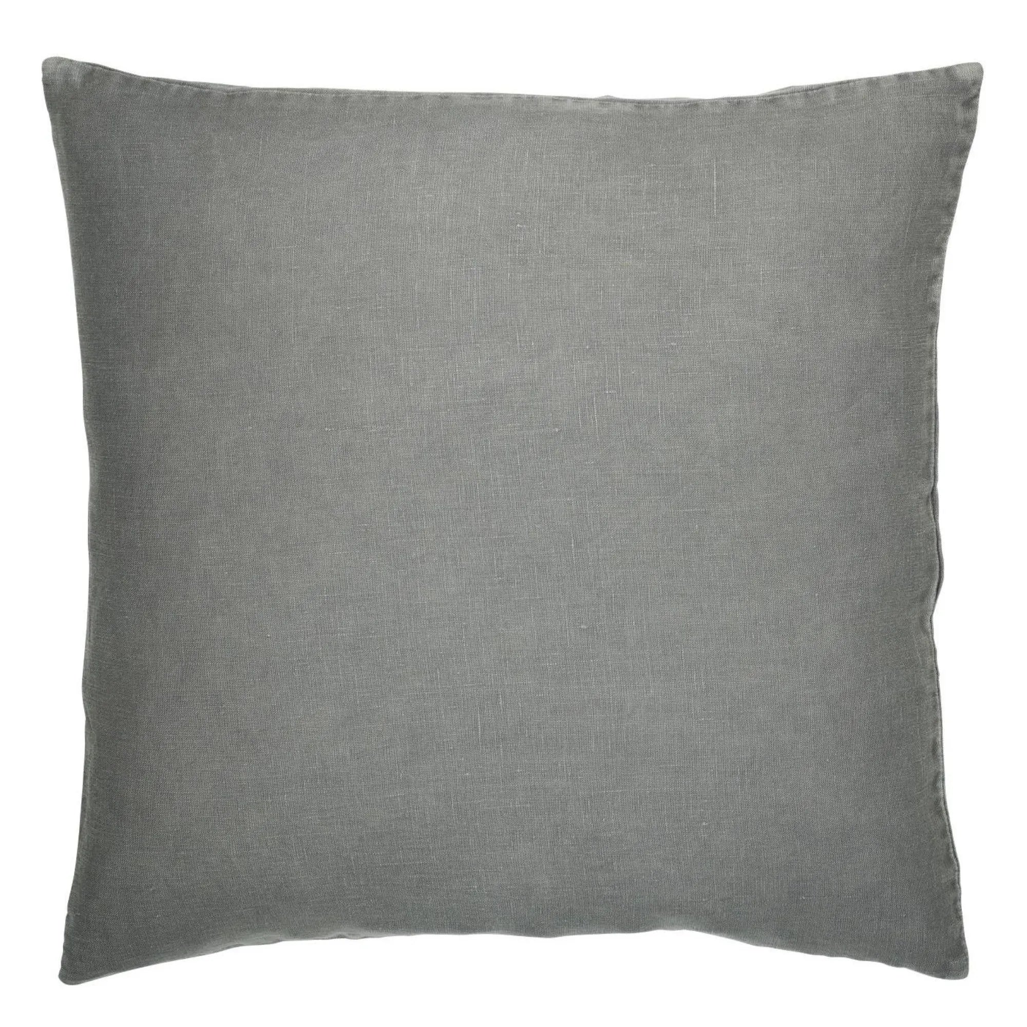 Ib Laursen Kissenbezug aus Leinen "Smoke" grau 50 cm