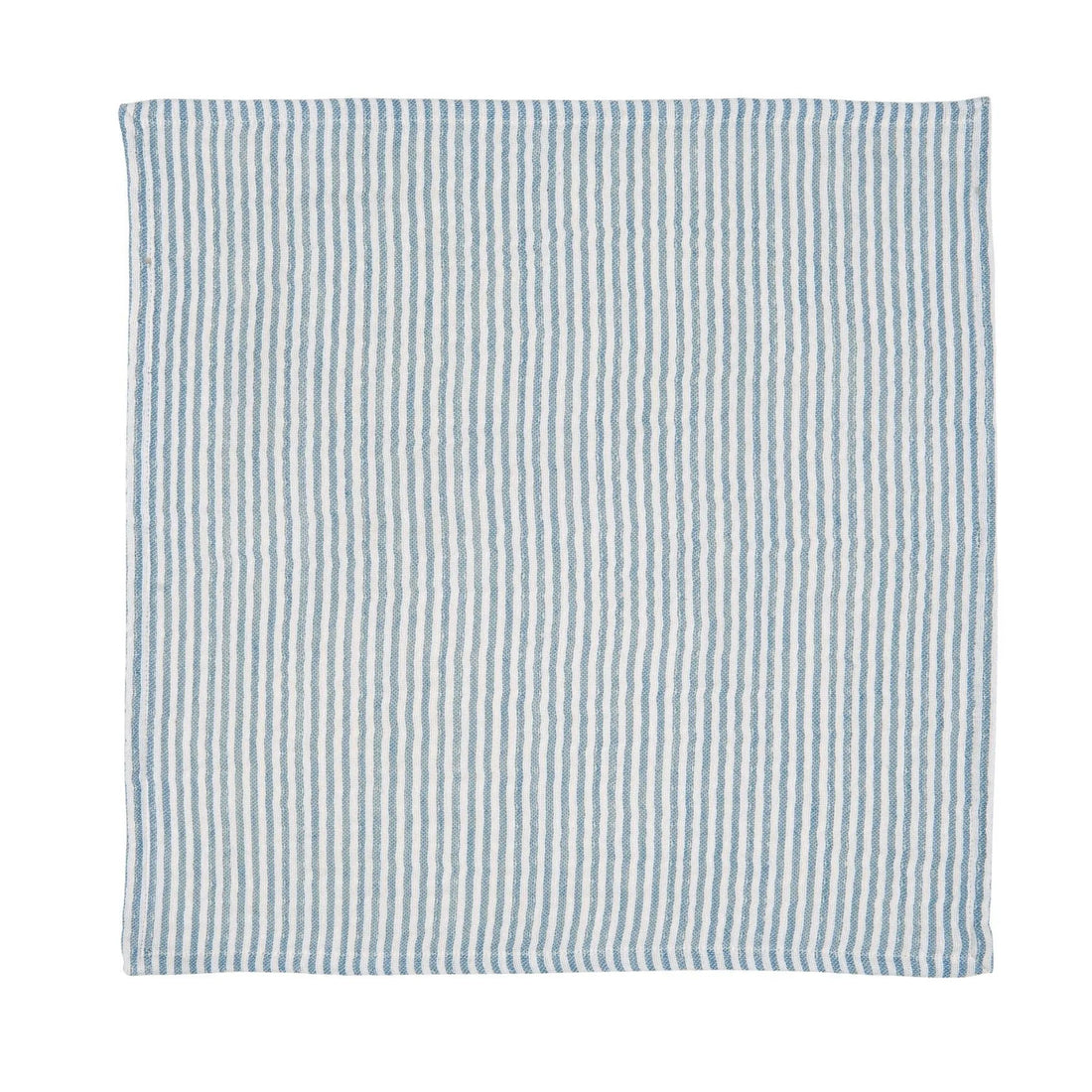 Ib Laursen Serviette aus Baumwolle 40 cm blau weiß gestreift