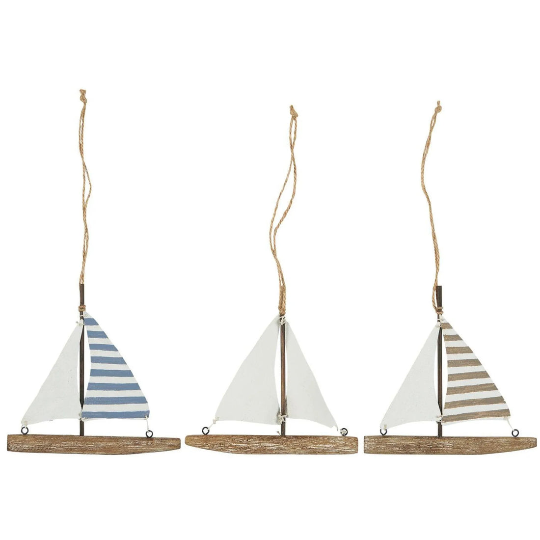 Ib Laursen "Nautico" handgefertigtes Segelschiff zum Aufhängen 3 Designs 15 cm