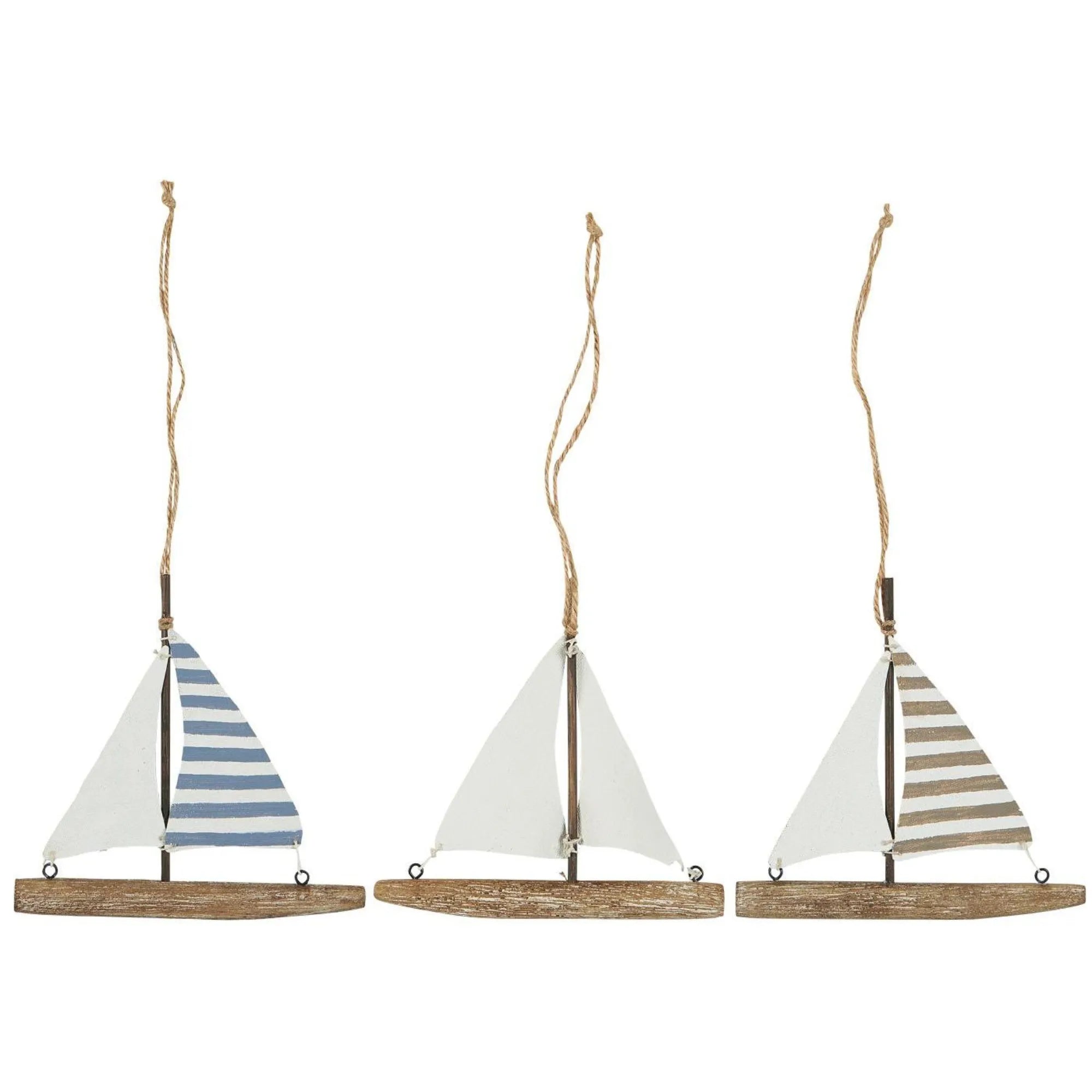 Ib Laursen "Nautico" handgefertigtes Segelschiff zum Aufhängen 3 Designs 15 cm