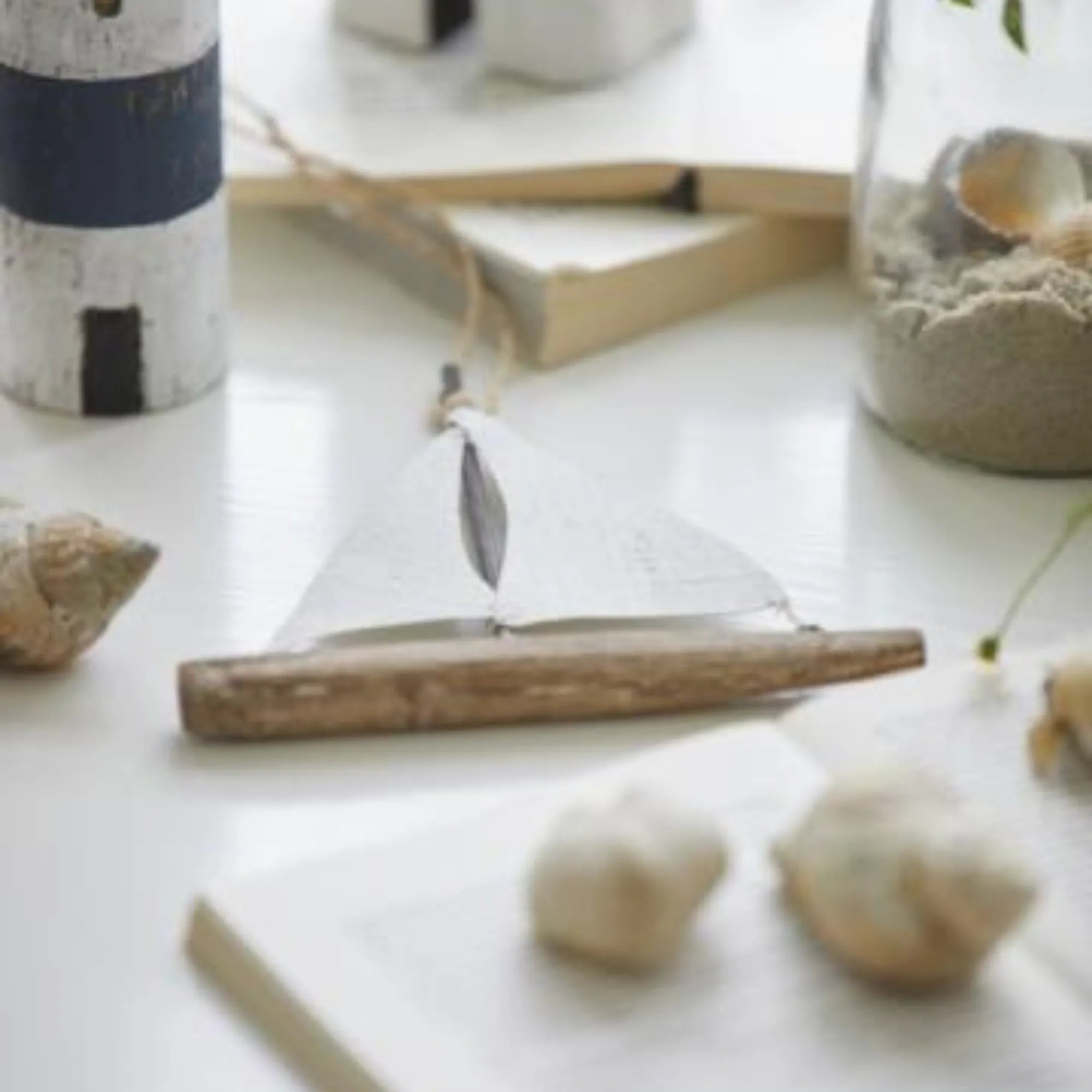 Ib Laursen "Nautico" handgefertigtes Segelschiff zum Aufhängen 3 Designs 15 cm