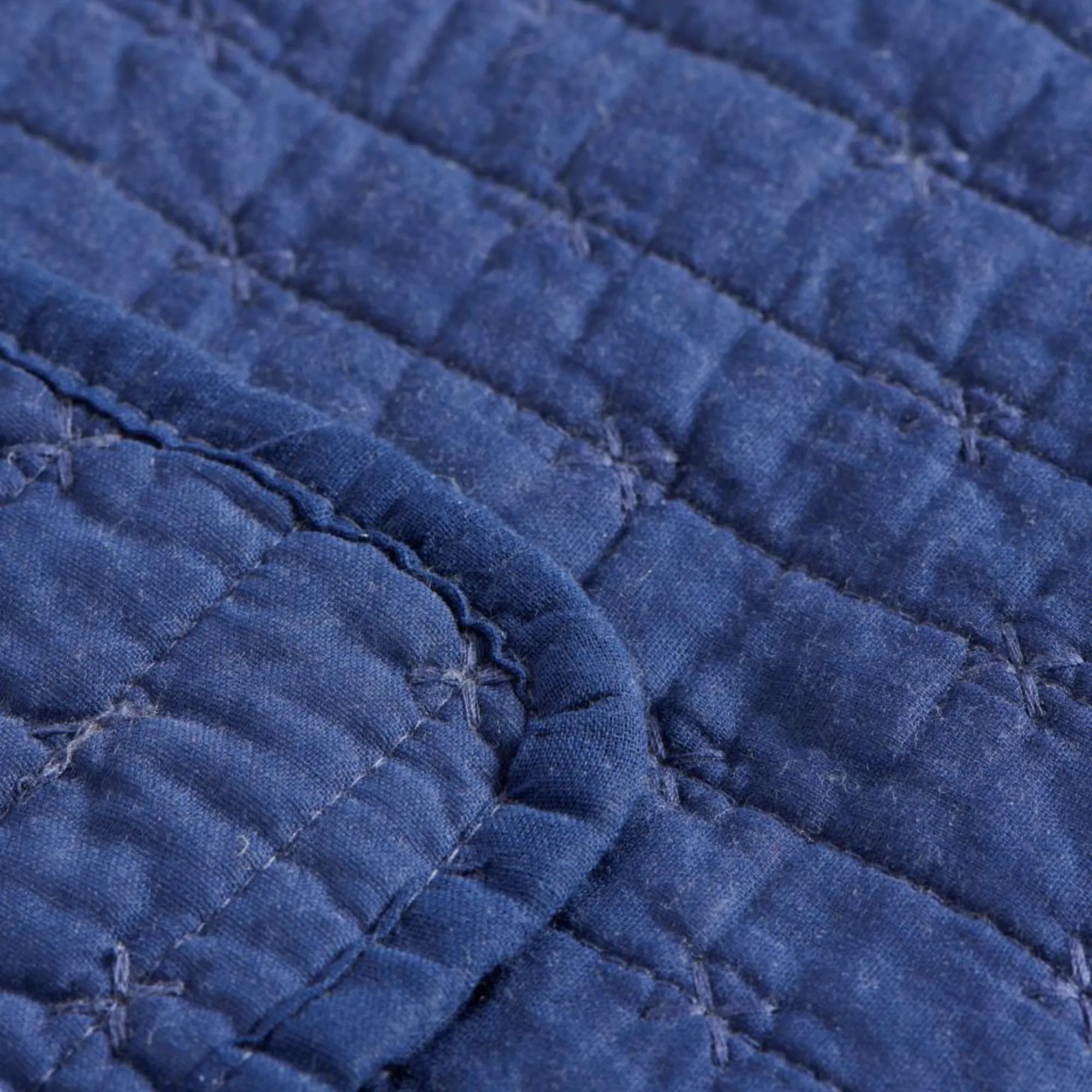 Ib Laursen Quilt Decke leicht gefütter Indigo Blau 130 x 180cm