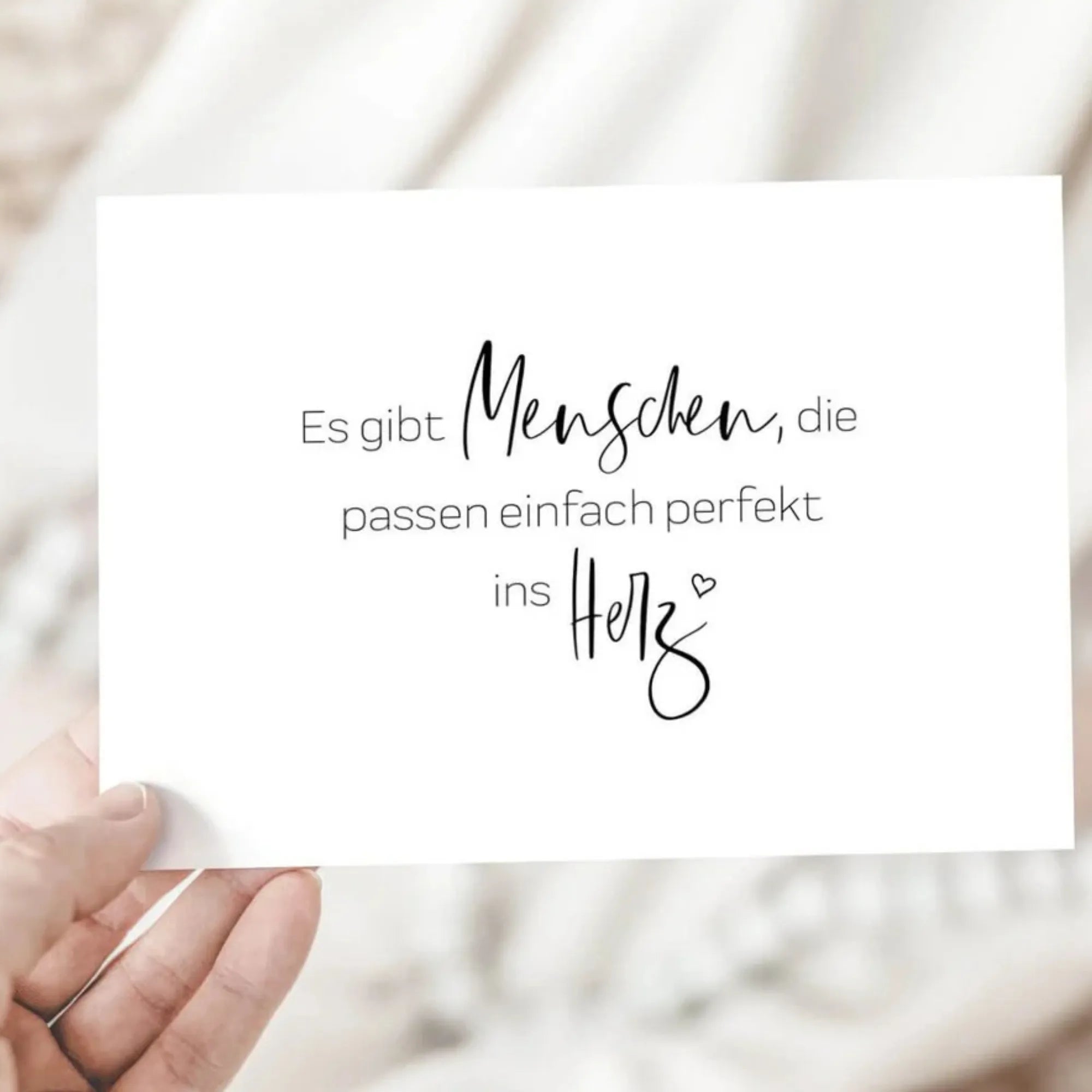 kamewi postkarte perfekt ins herz annaundole shop