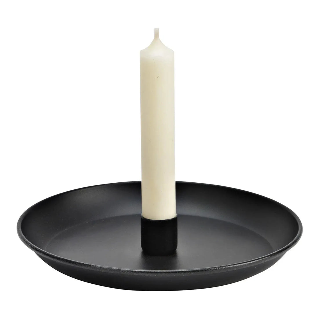 kerzenhalter aus metall rund schwarz klassisch annaundole shop
