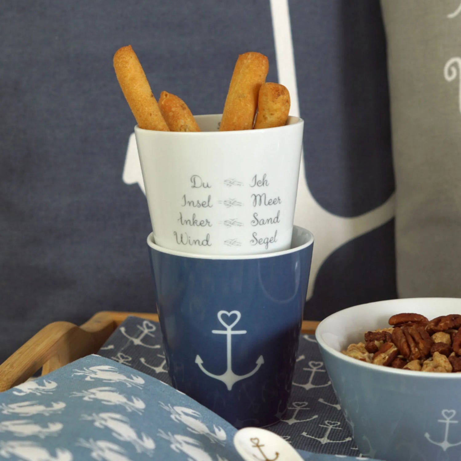 Krasilnikoff Becher Happy Mug "Du und ich" aus Porzellan
