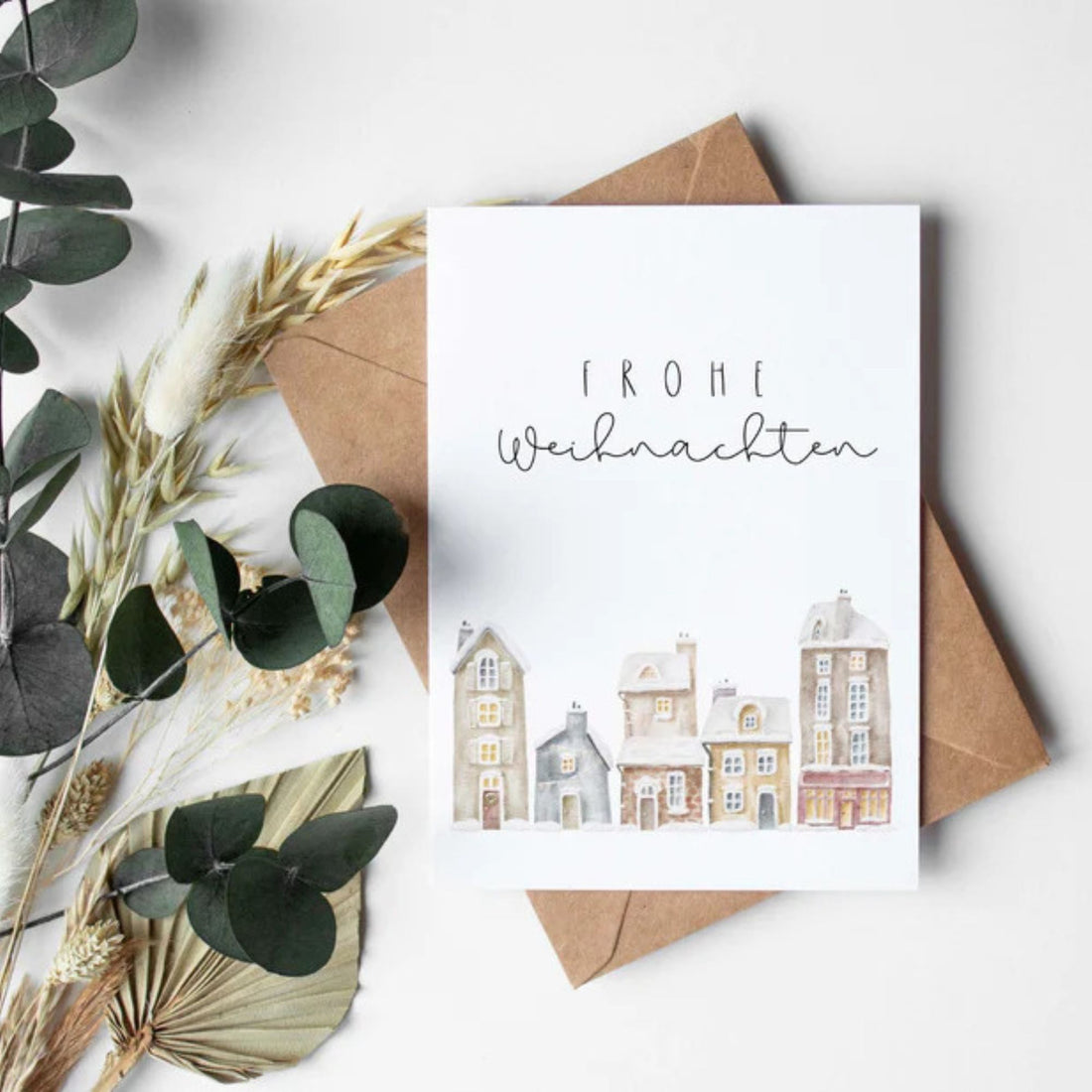 Letter Poetry "Frohe Weihnachten" Klappkarte inkl. Umschlag