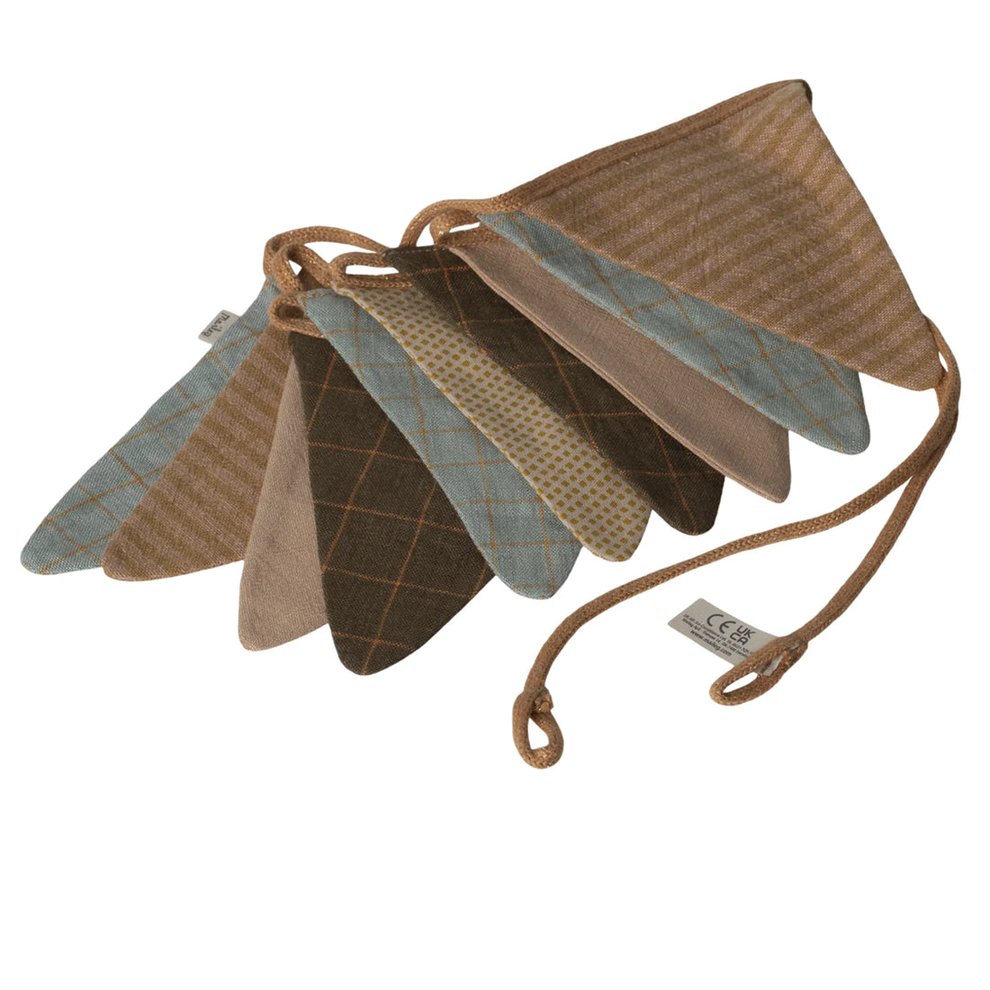 Maileg Kinderzimmer Girlande Patchwork ocker 280 cm