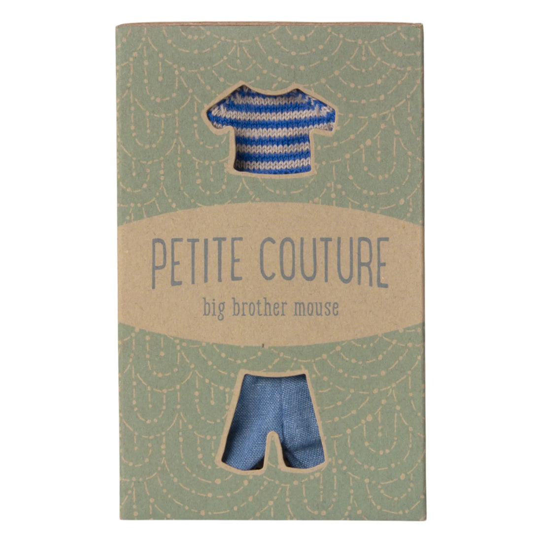 Maileg großer Bruder Maus Bekleidung Set Strickpullover & Jeans