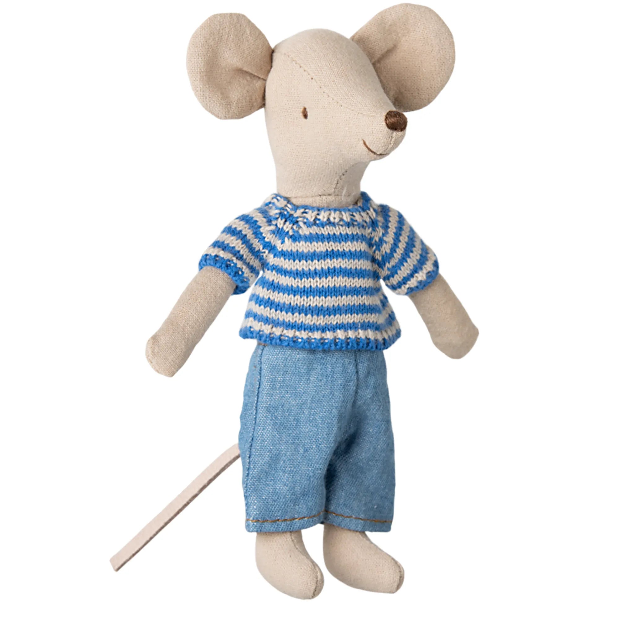 maileg großer bruder maus outfit strickpulli und jeans anna und ole shop