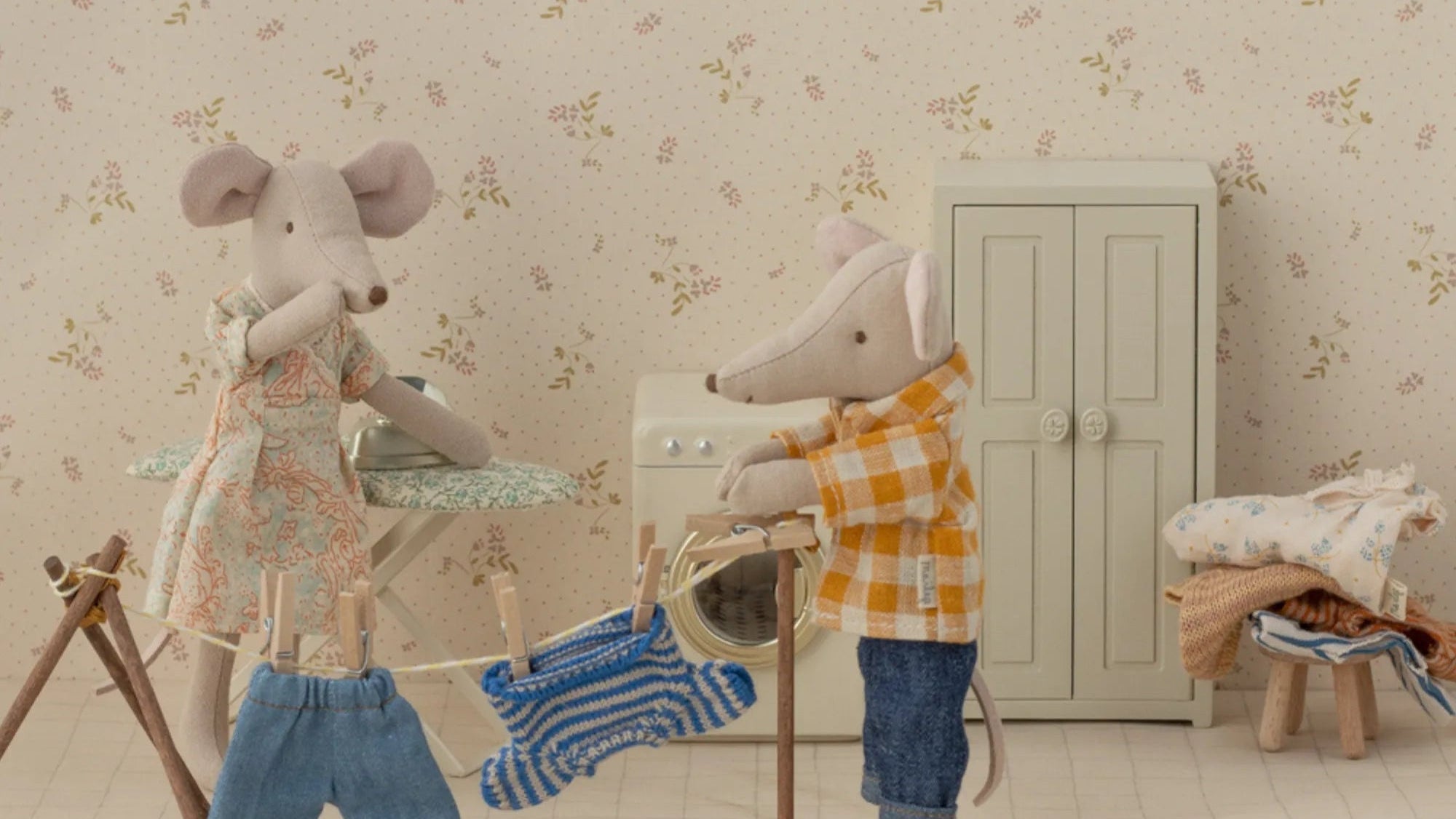 Maileg großer Bruder Maus Bekleidung Set Strickpullover & Jeans