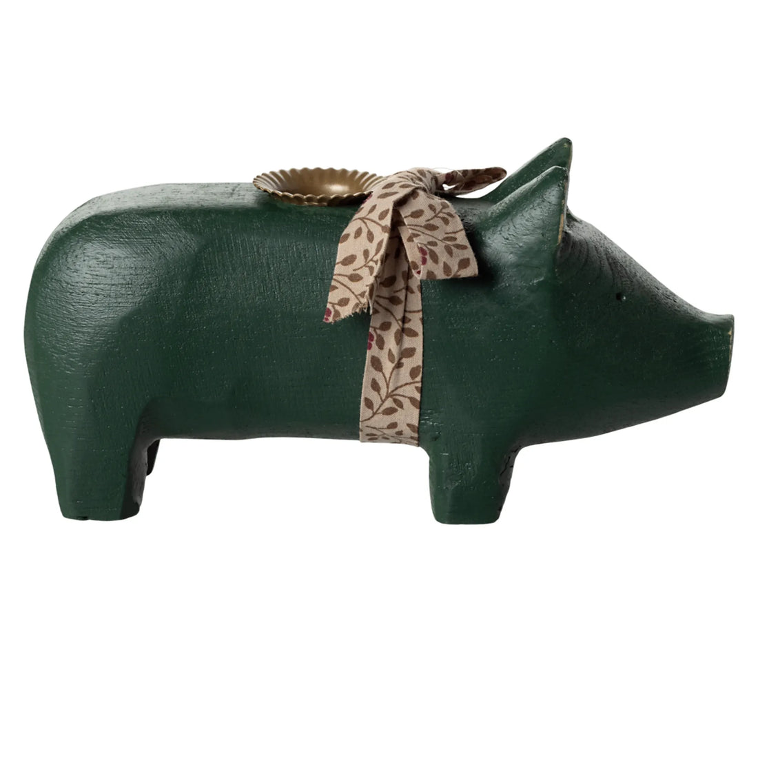Maileg Weihnachten Kerzenhalter "Schwein" grün aus Holz
