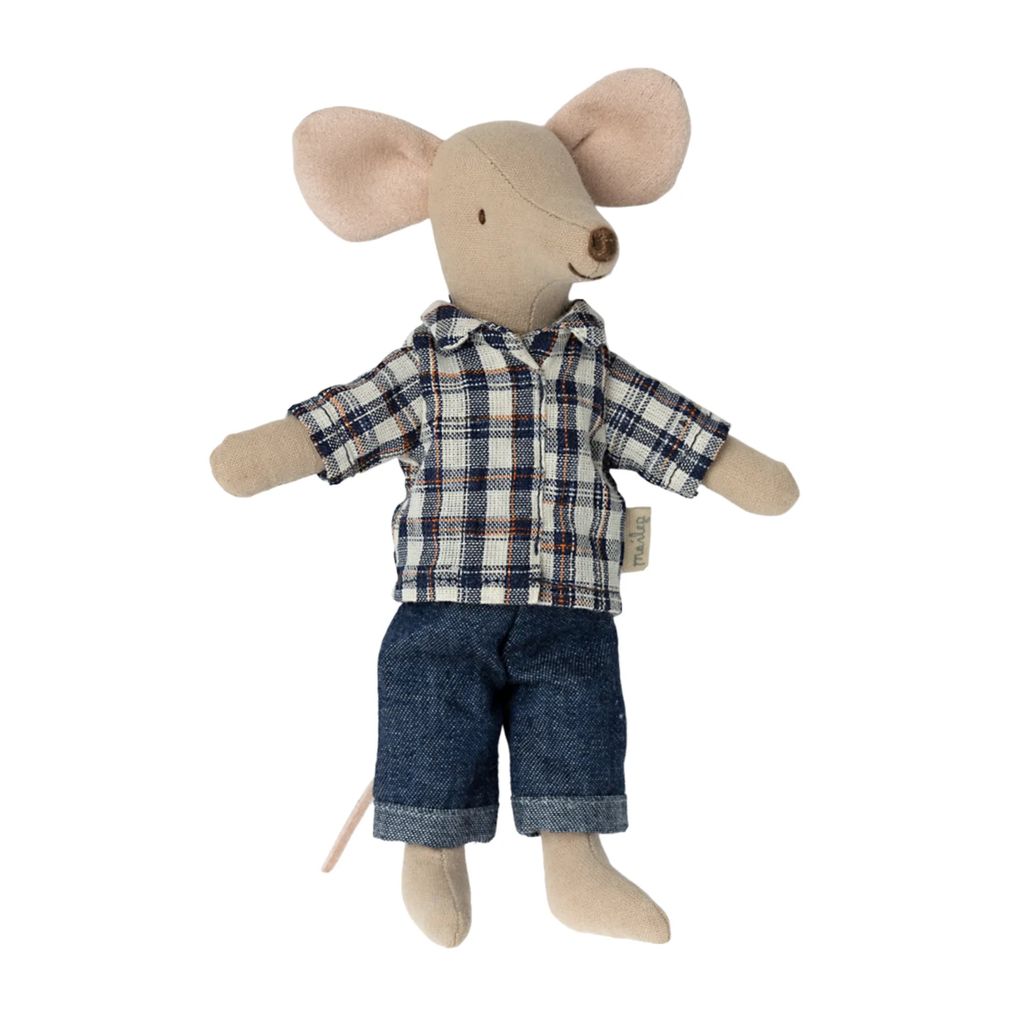 maileg papa maus outfit karohemd und jeans anna und ole shop