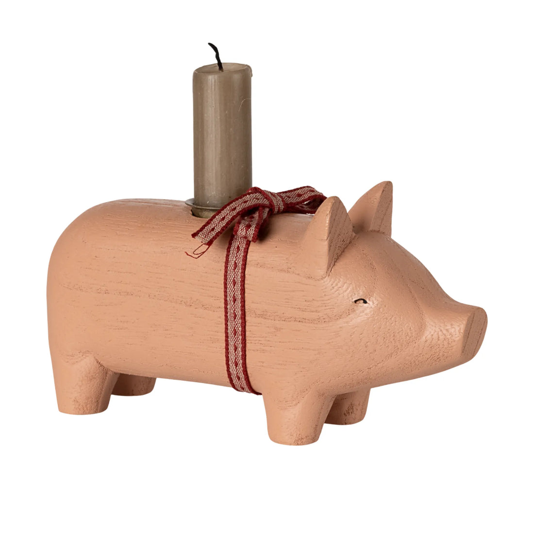 Maileg Weihnachten Kerzenhalter "Schwein" rosa aus Holz