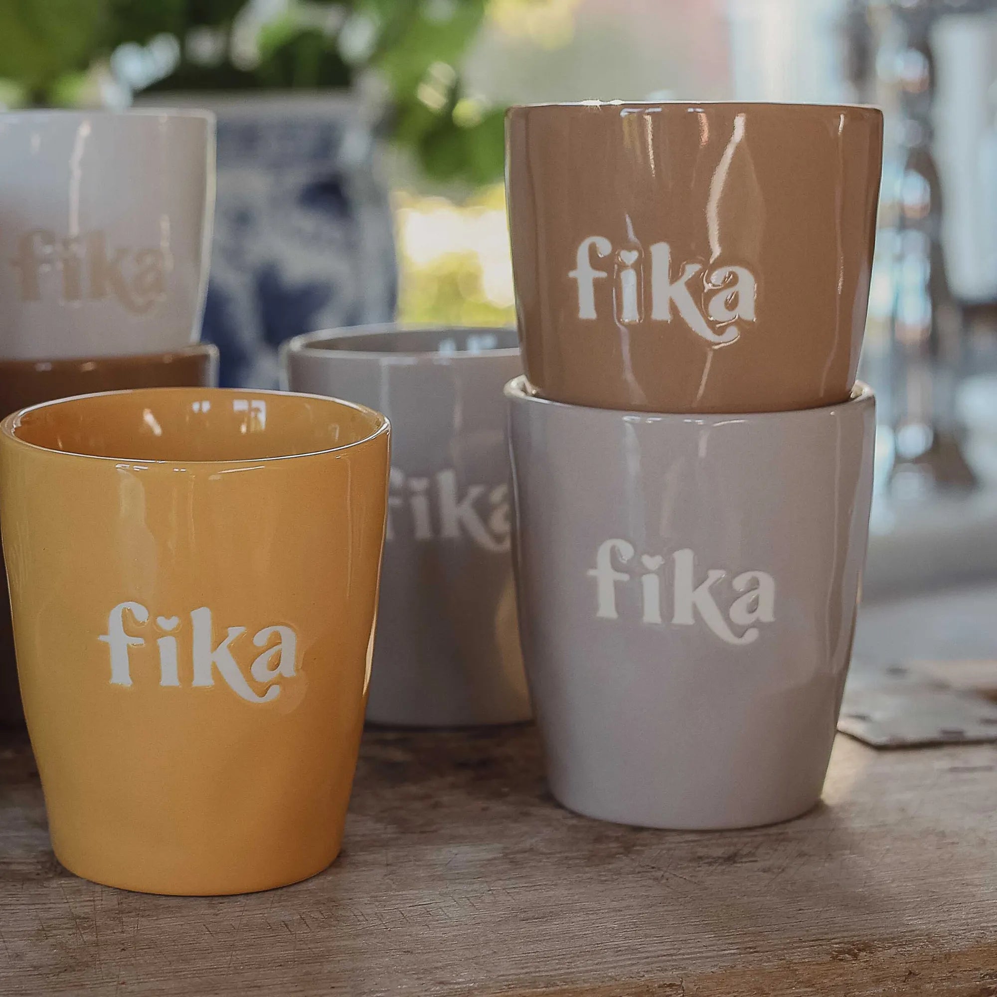 Majas Cottage Becher "Fika" mokka braun 250 ml