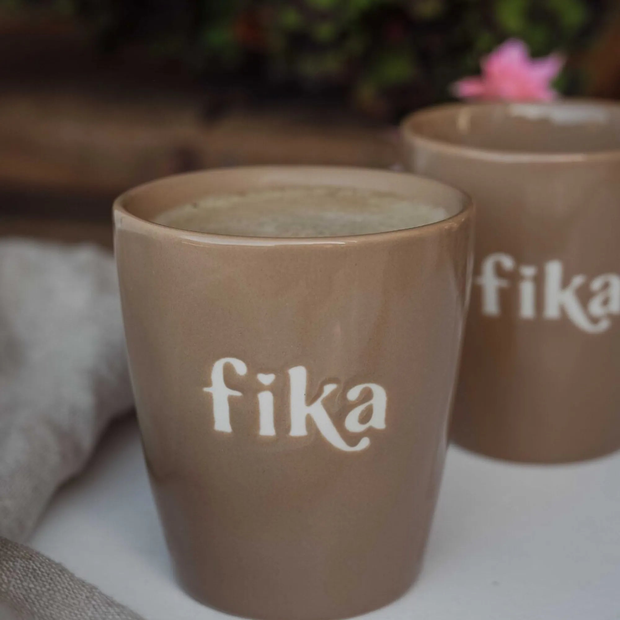 Majas Cottage Becher "Fika" mokka braun 250 ml