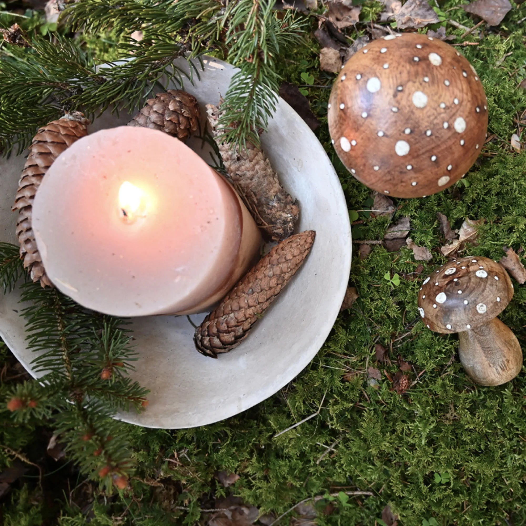 Miljögården Deko Fliegenpilz aus Holz