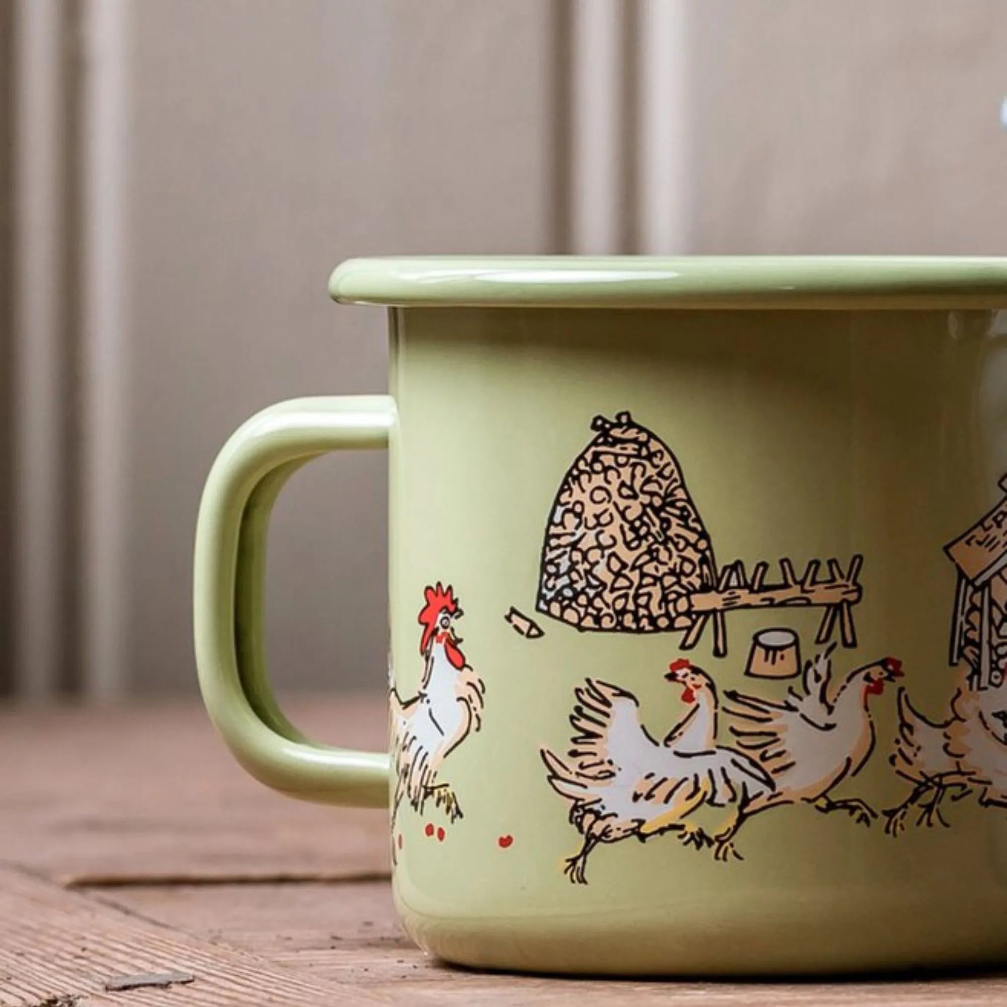 Muurla Tasse Emaille "Michel und Ida" 250 ml