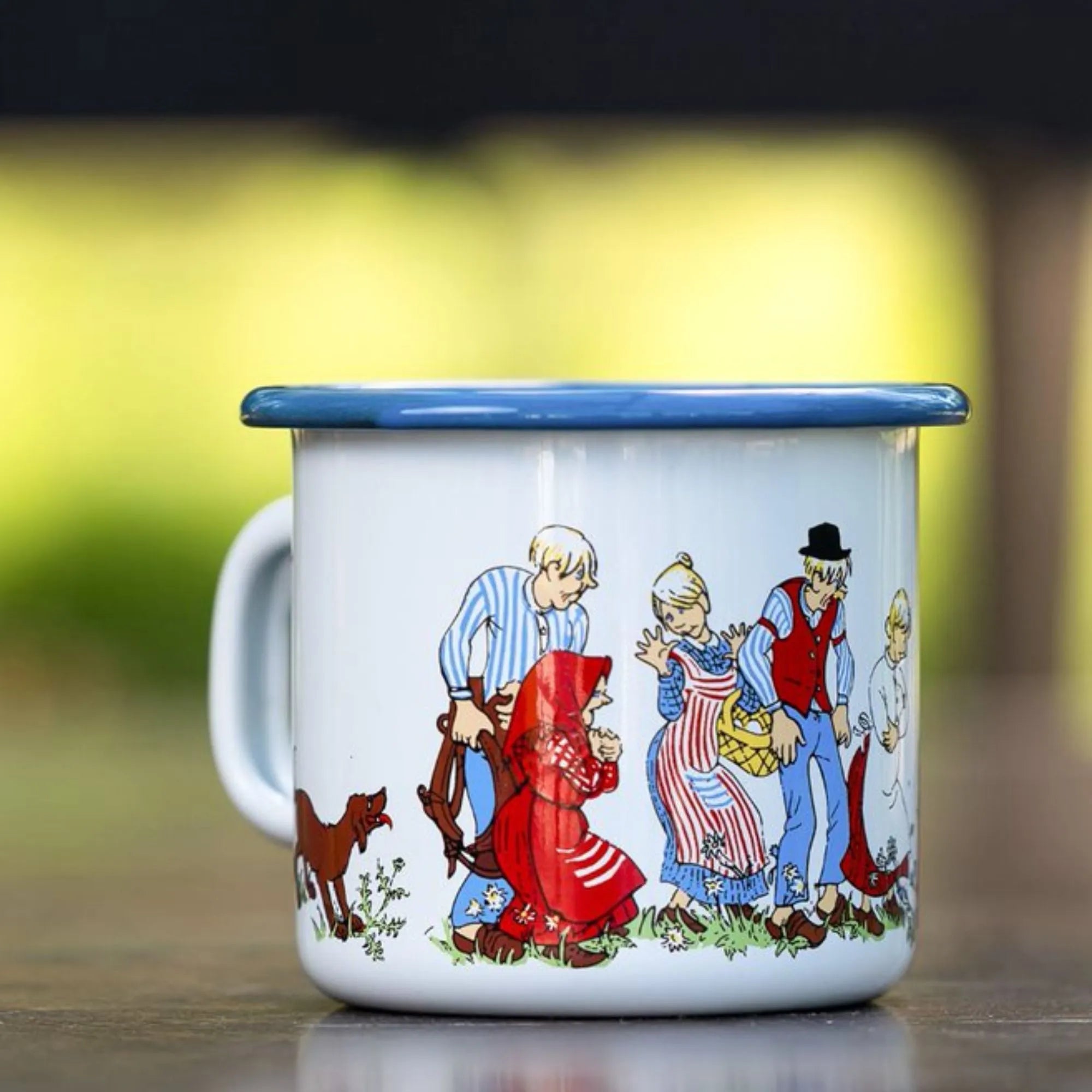 Muurla Tasse Emaille "Michel und seine Familie" 250 ml