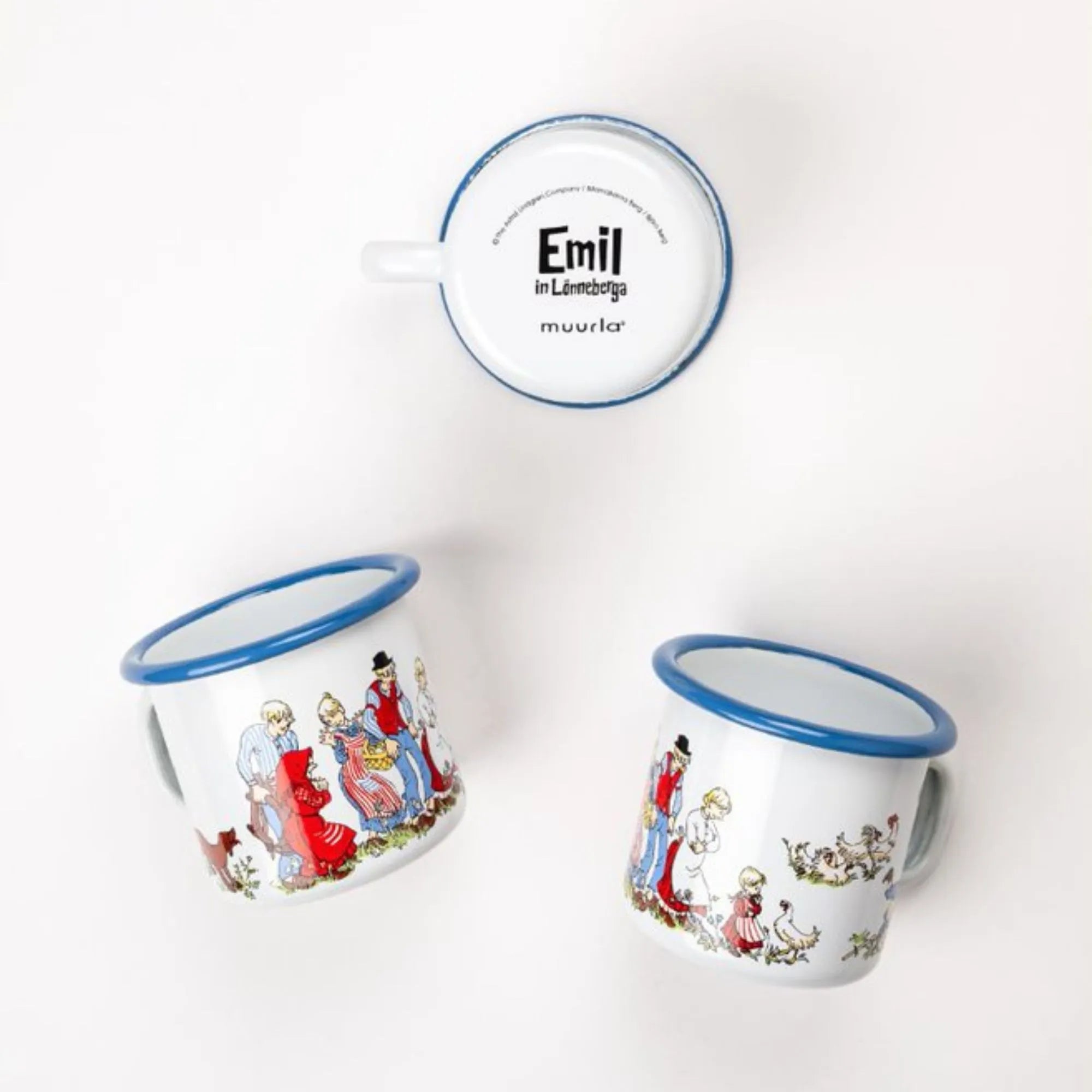 Muurla Tasse Emaille "Michel und seine Familie" 250 ml