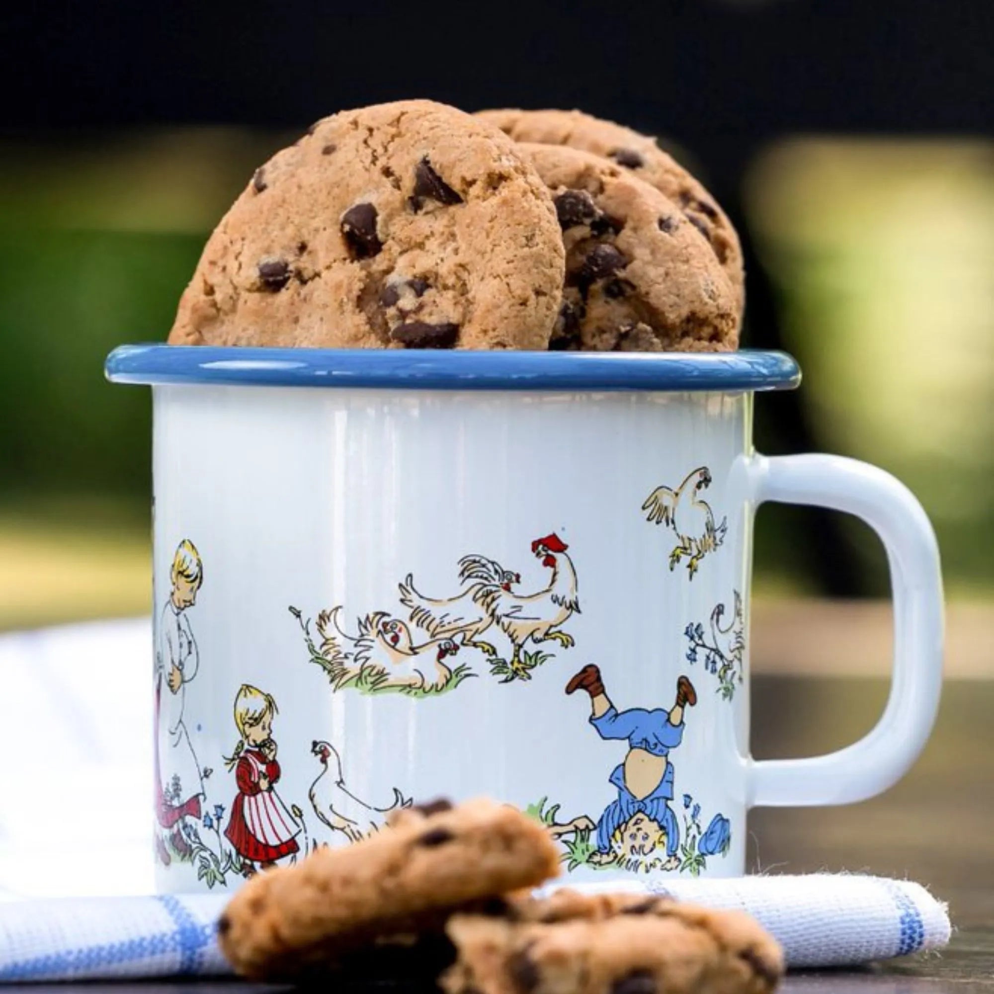 Muurla Tasse Emaille "Michel und seine Familie" 250 ml
