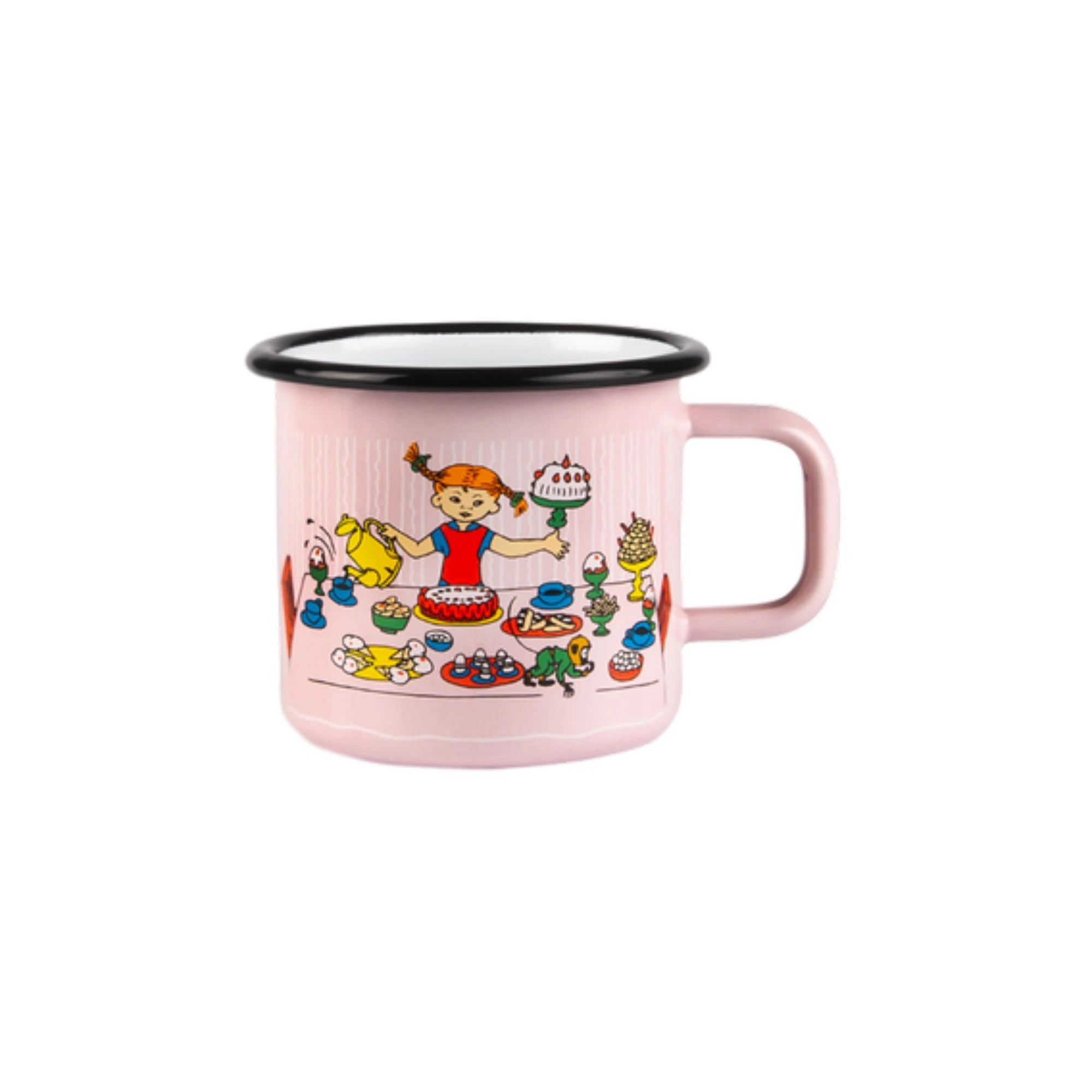 Muurla Tasse Emaille "Pippi Langstrumpf hat Geburtstag" 370 ml