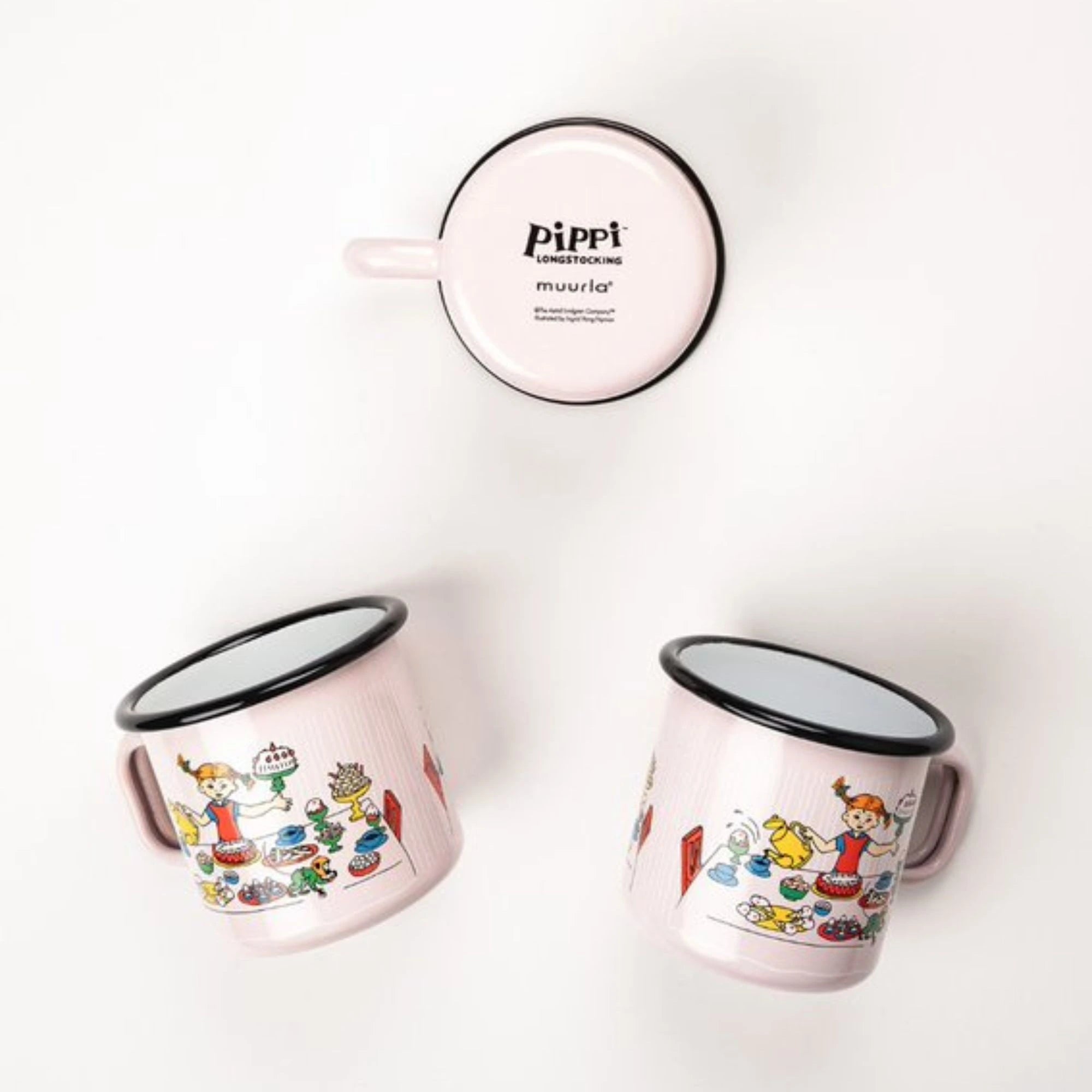 Muurla Tasse Emaille "Pippi Langstrumpf hat Geburtstag" 370 ml