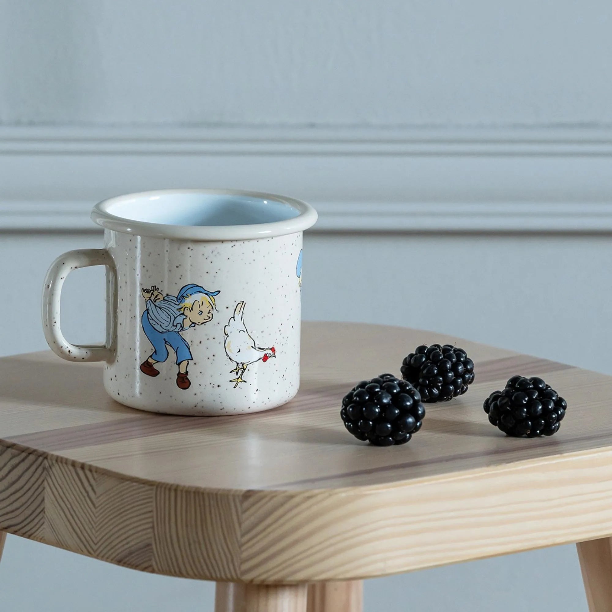 muurla emaille tasse michel und sein huhn anna und ole shop