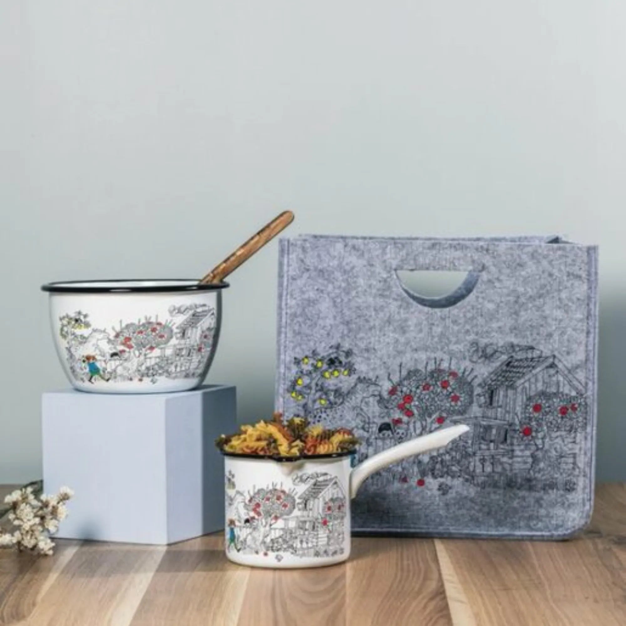 Muurla Aufbewahrungskorb Kiste "Pippi Langstrumpf" The Way Home 33 x 33 cm