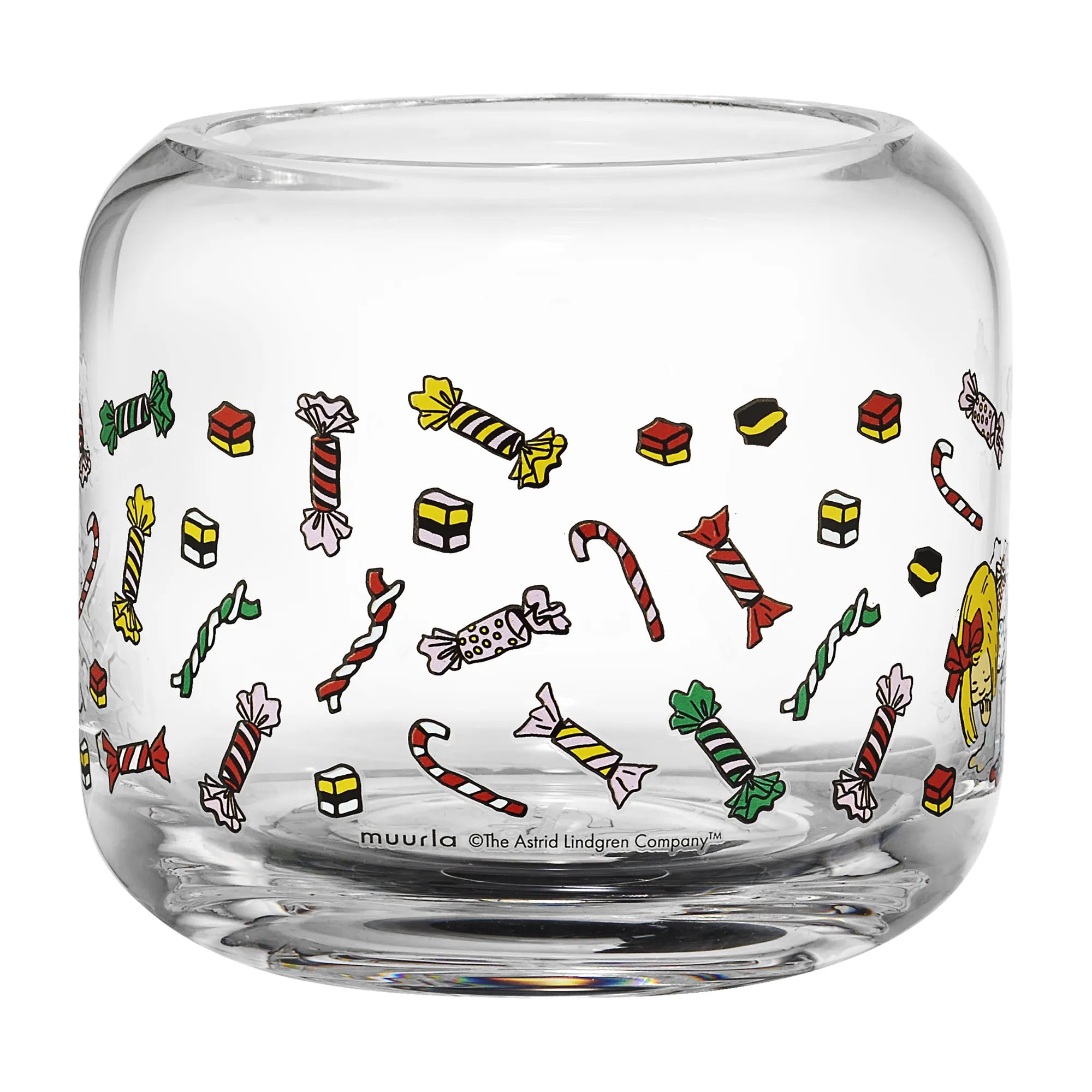 Muurla Kerzenhalter aus Glas Pippi Langstrumpf "Candy" 8 cm