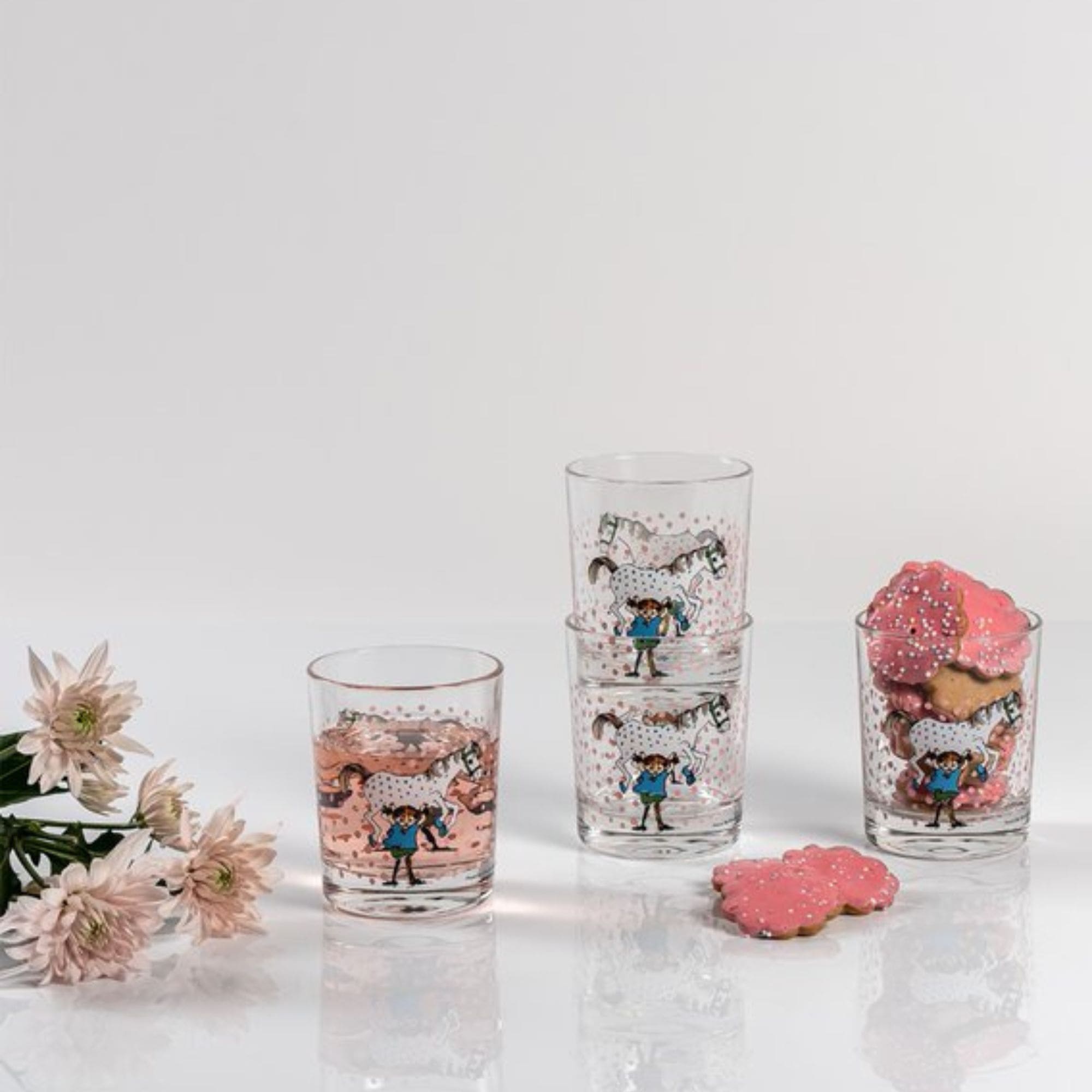 Muurla Trinkglas "Pippi Langstrumpf und ihr Pferd" 0,2 L