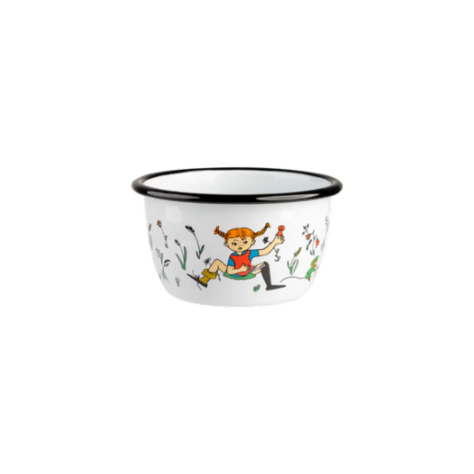 Muurla Schüssel Emaille "Pippi Langstrumpf & Herr Nilsson" 300 ml