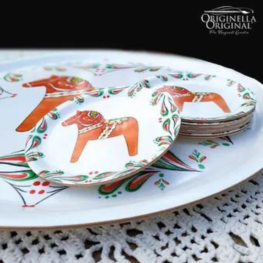 Originella Original "Dalapferd" großes Tablett ø 38 cm
