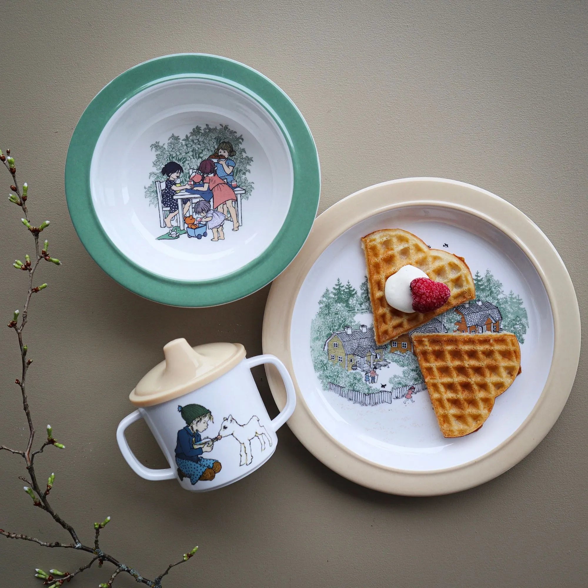 Rätt Start "Wir Kinder aus Bullerbü" Geschirr Geschenkset 3-teilig