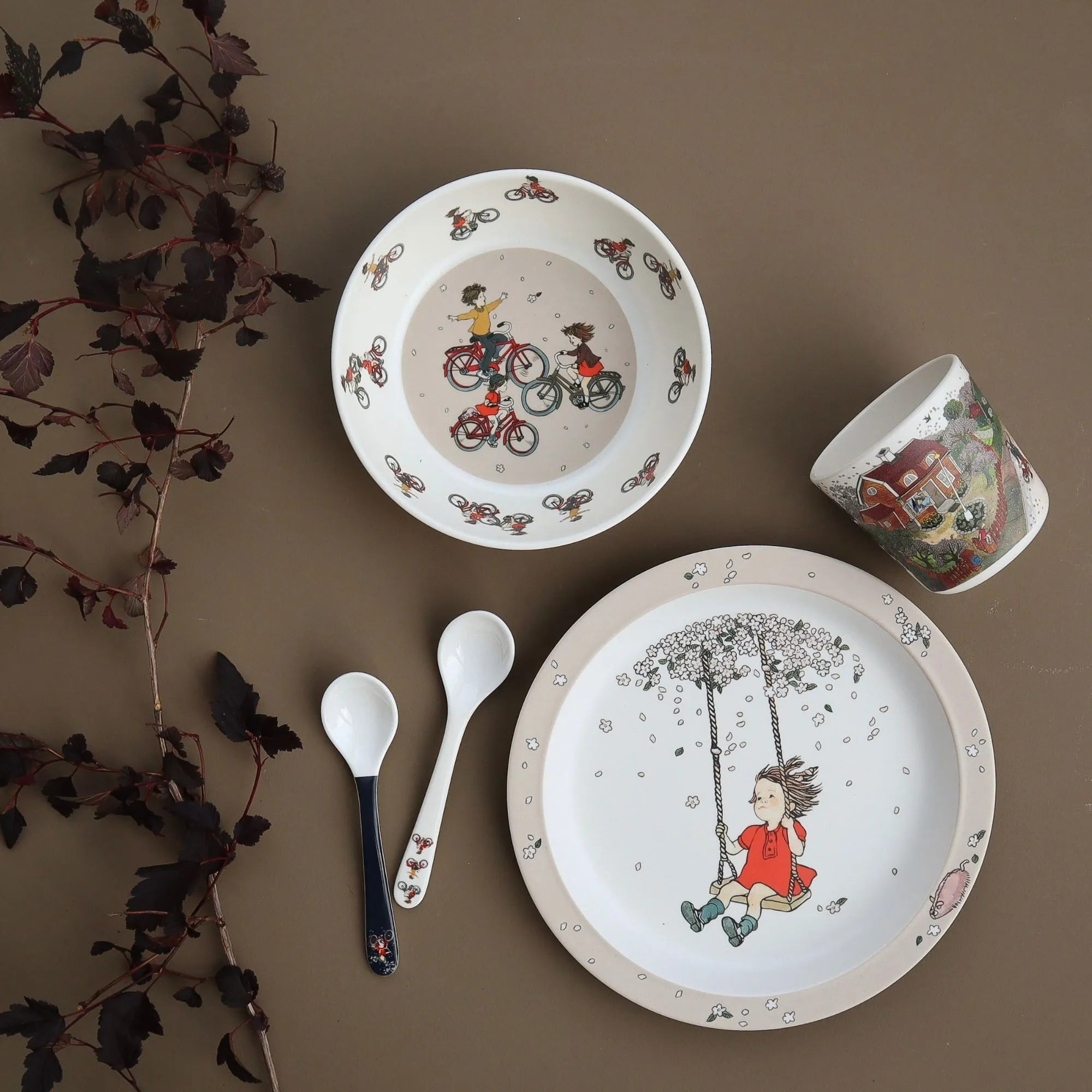 Rätt Start "Lotta aus der Krachmacherstraße" Löffel aus Melamin 2-teiliges Set