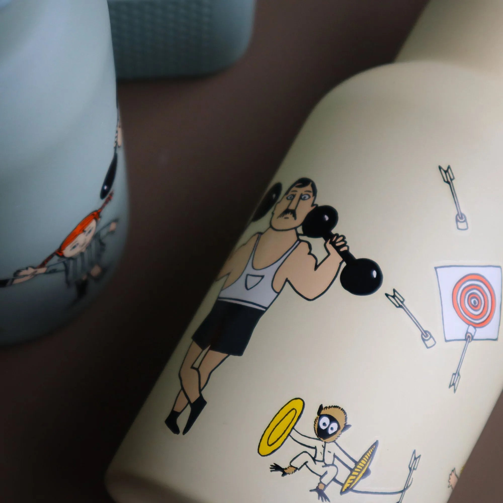 Rätt Start "Pippi Langstrumpf" beige Trinkflasche aus Stahl mit Thermofunktion