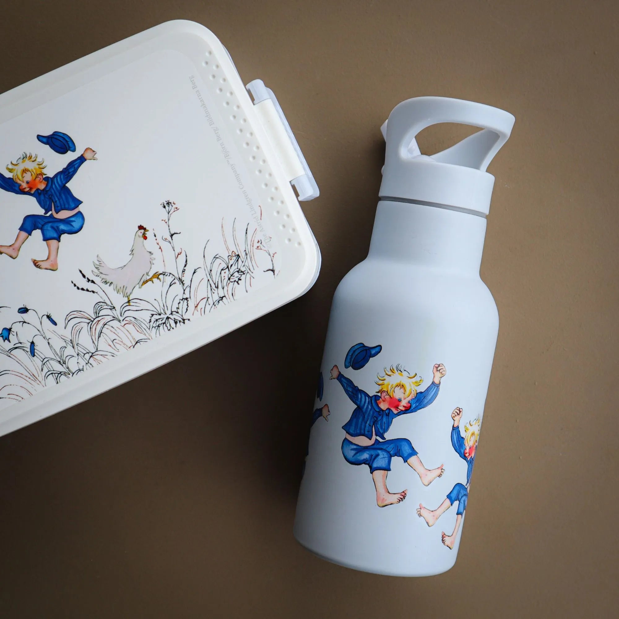 Rätt Start "Michel aus Lönneberga " Trinkflasche aus Stahl mit Thermofunktion