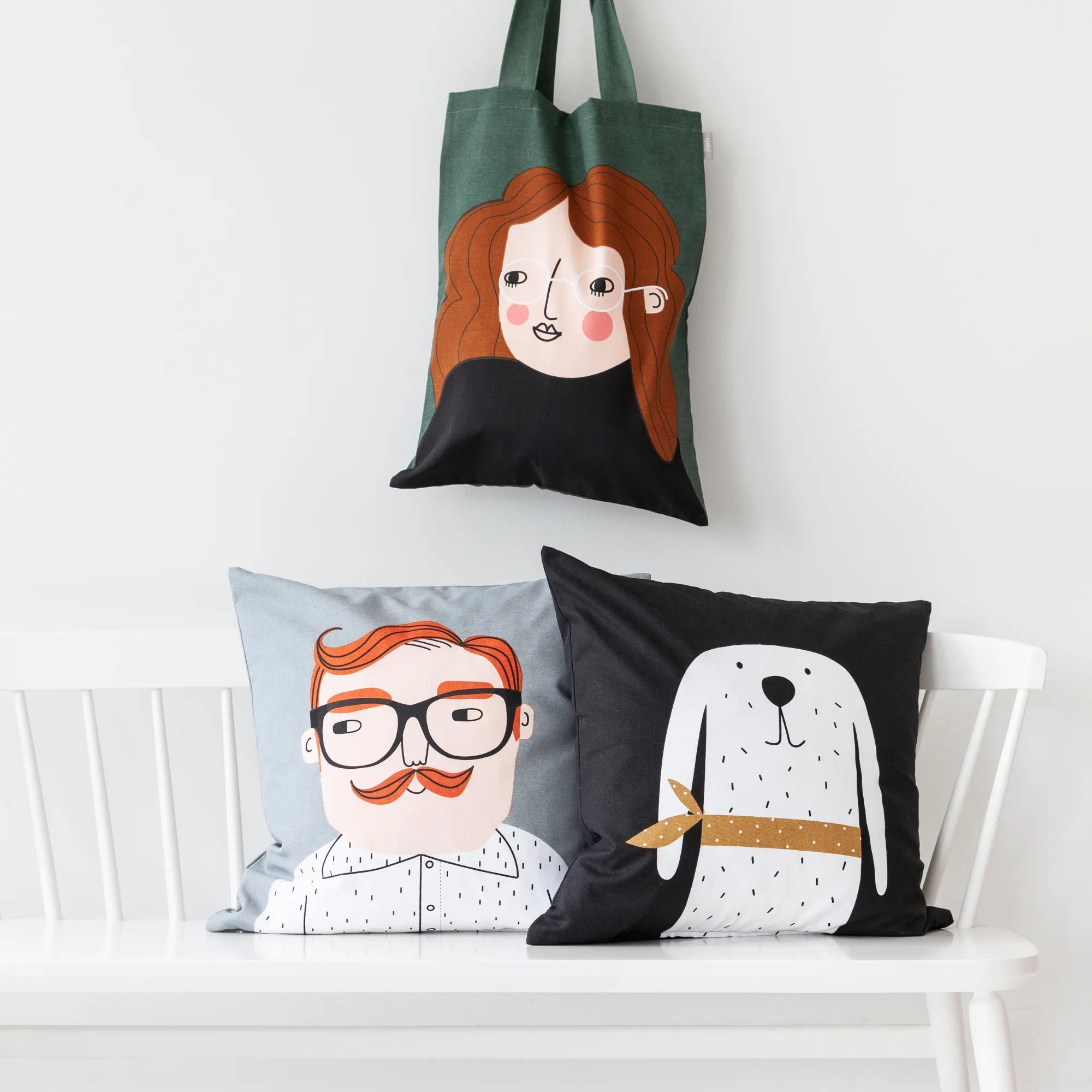 Spira of Sweden Kompis Kissenhülle "Bosse"