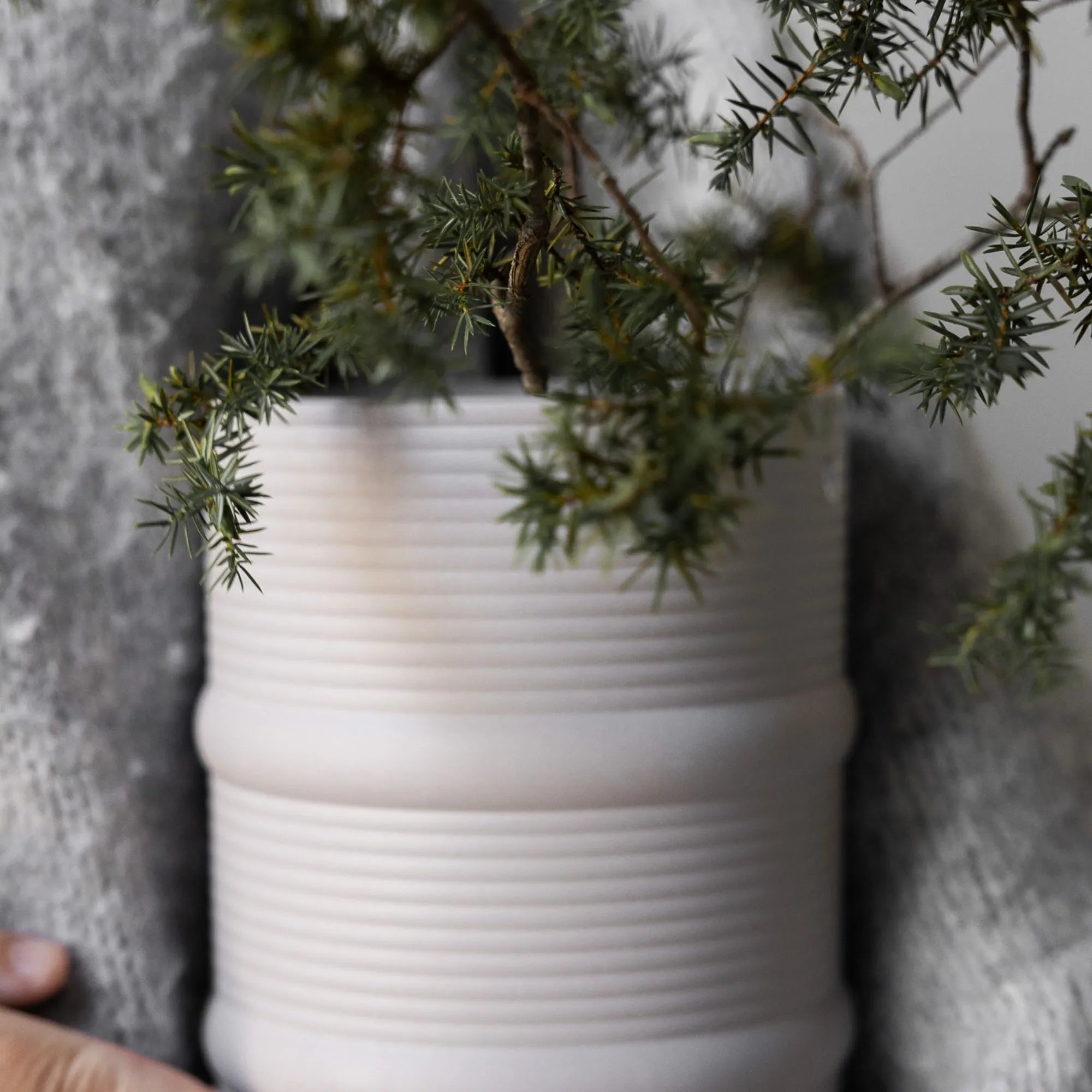Storefactory Vase "Arby" weiß 25 cm
