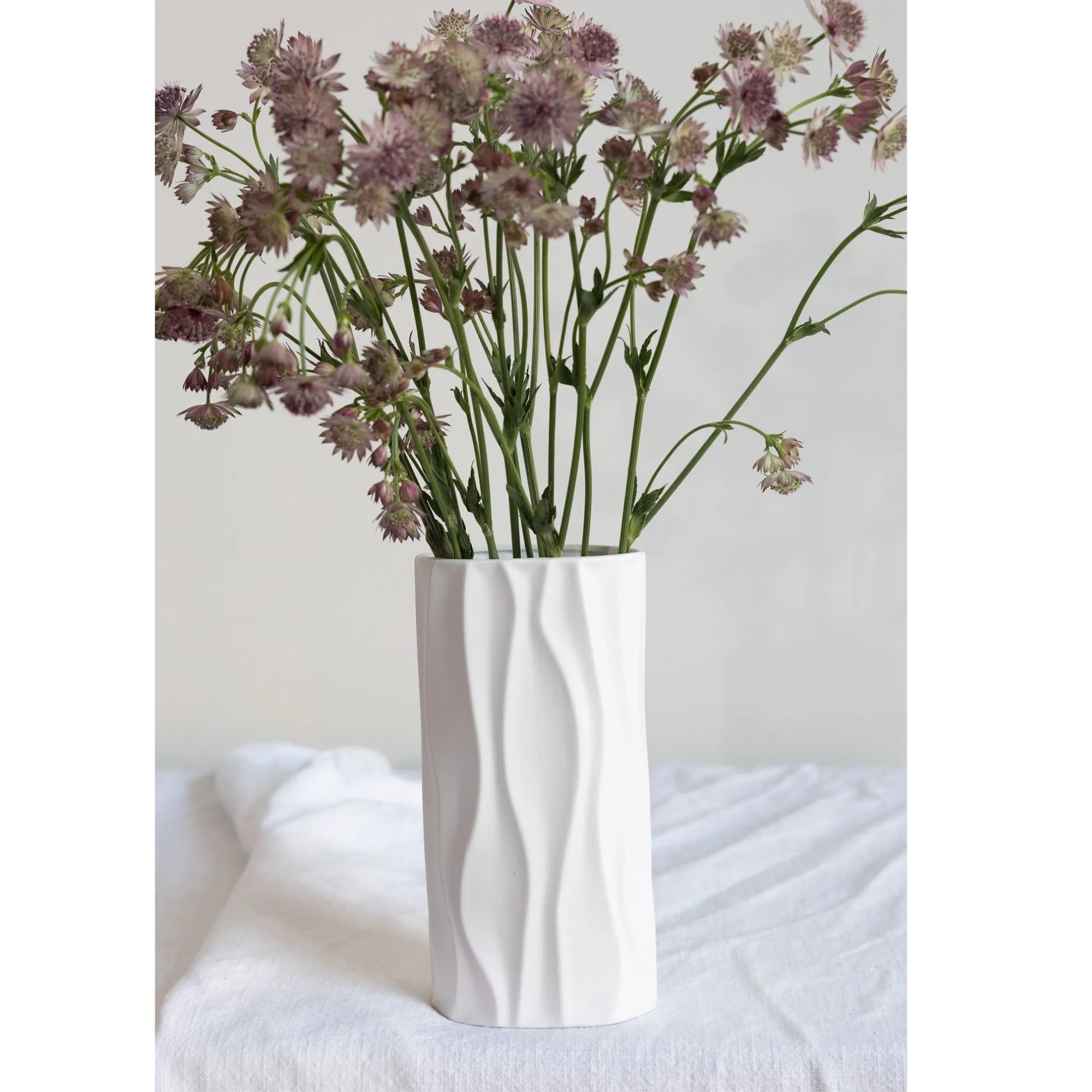 Storefactory Vase "Enviken" weiß 24 cm