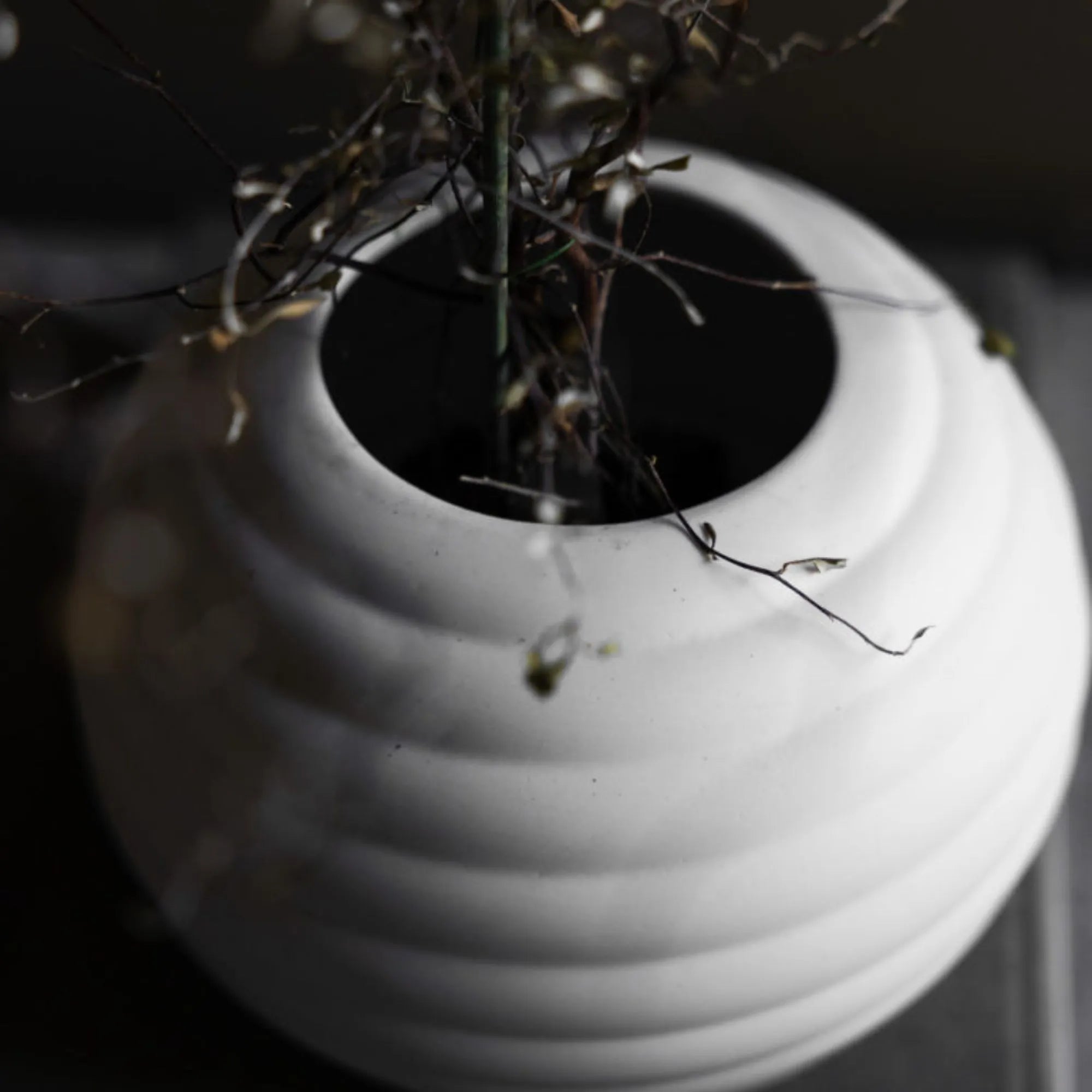 Storefactory Vase "Runvik" weiß ø 20 cm