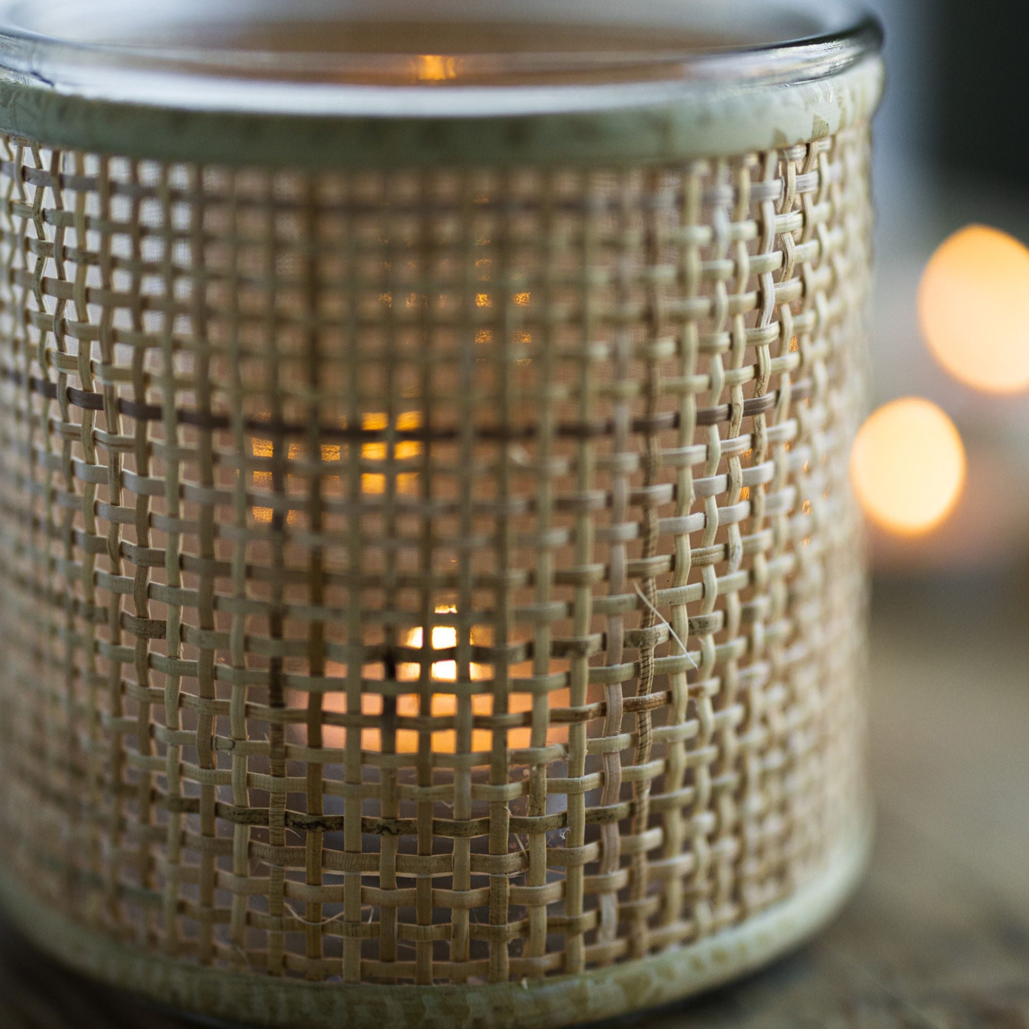 Storefactory Teelichthalter "Apelvik" Rattan