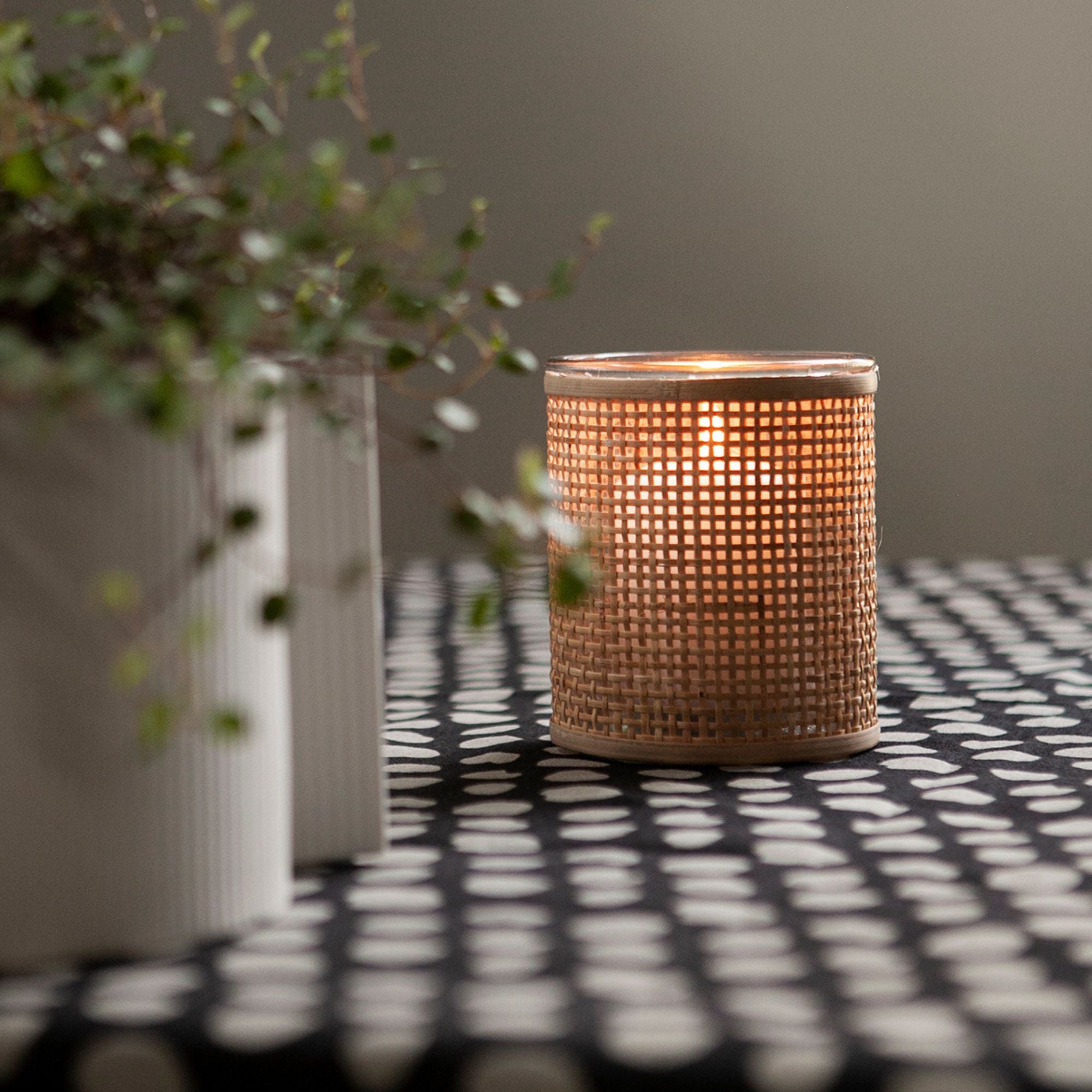 Storefactory Teelichthalter "Apelvik" Rattan