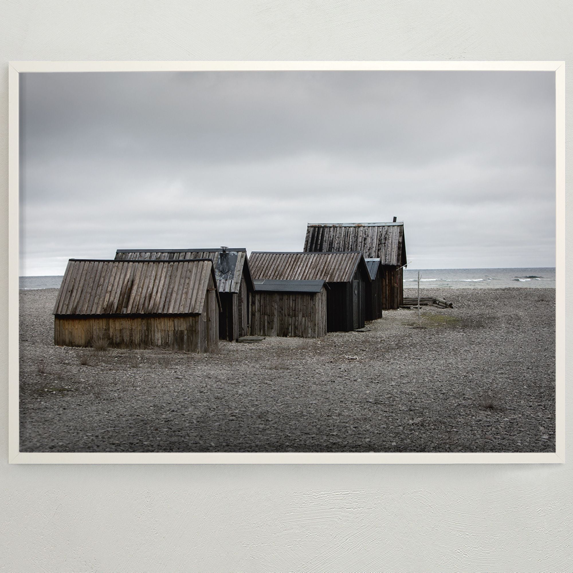 Storefactory "Fischerhütten am Meer" Bild Poster 50 x 70 cm
