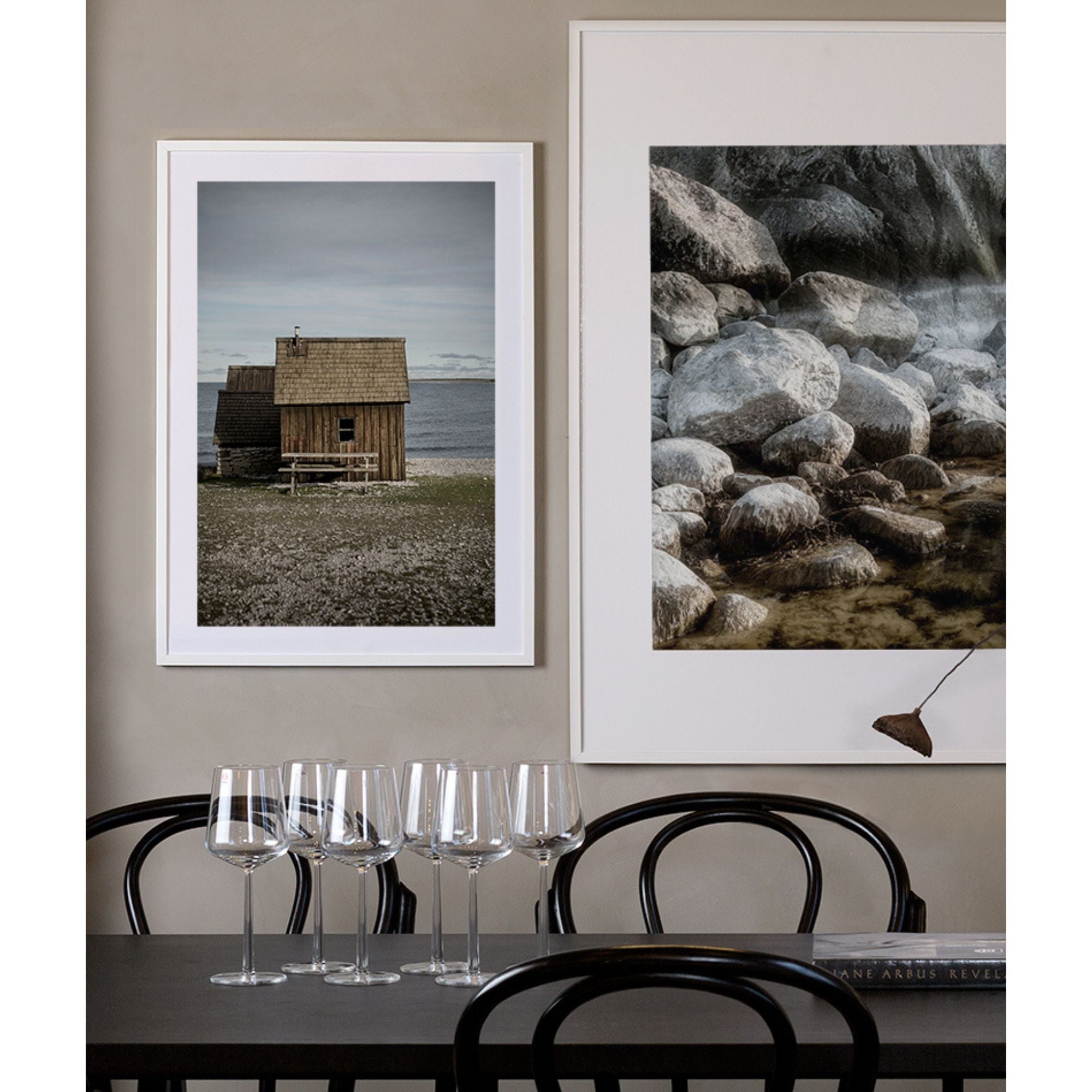 storefactory bild braune hütte 50x70 cm anna und ole