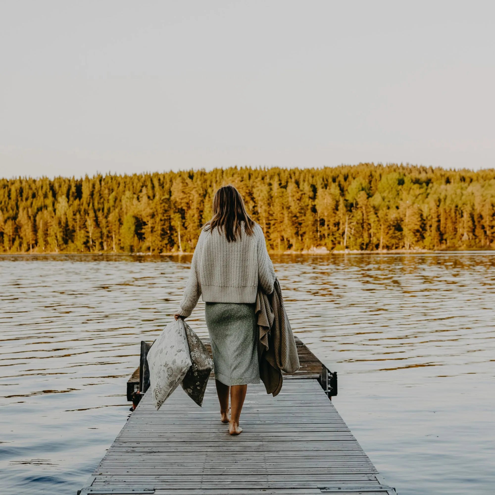 Storefactory "Solvik" Kissenbezug weiß 48 x 48 cm