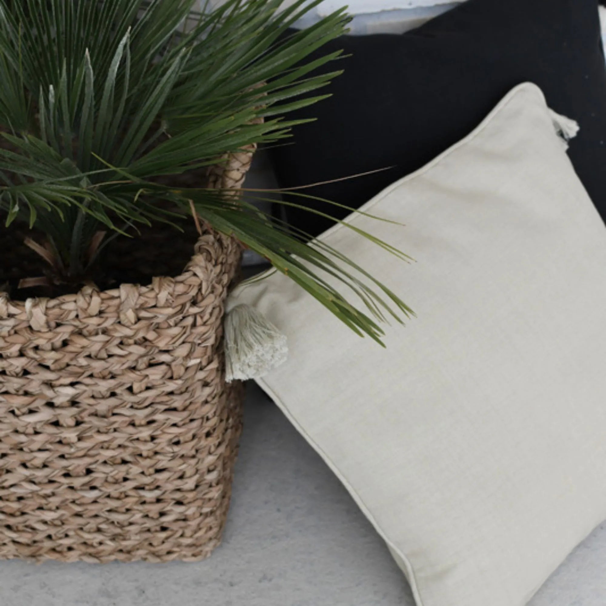 Storefactory Kissenbezug "Vallsund" beige 45 x 45 cm