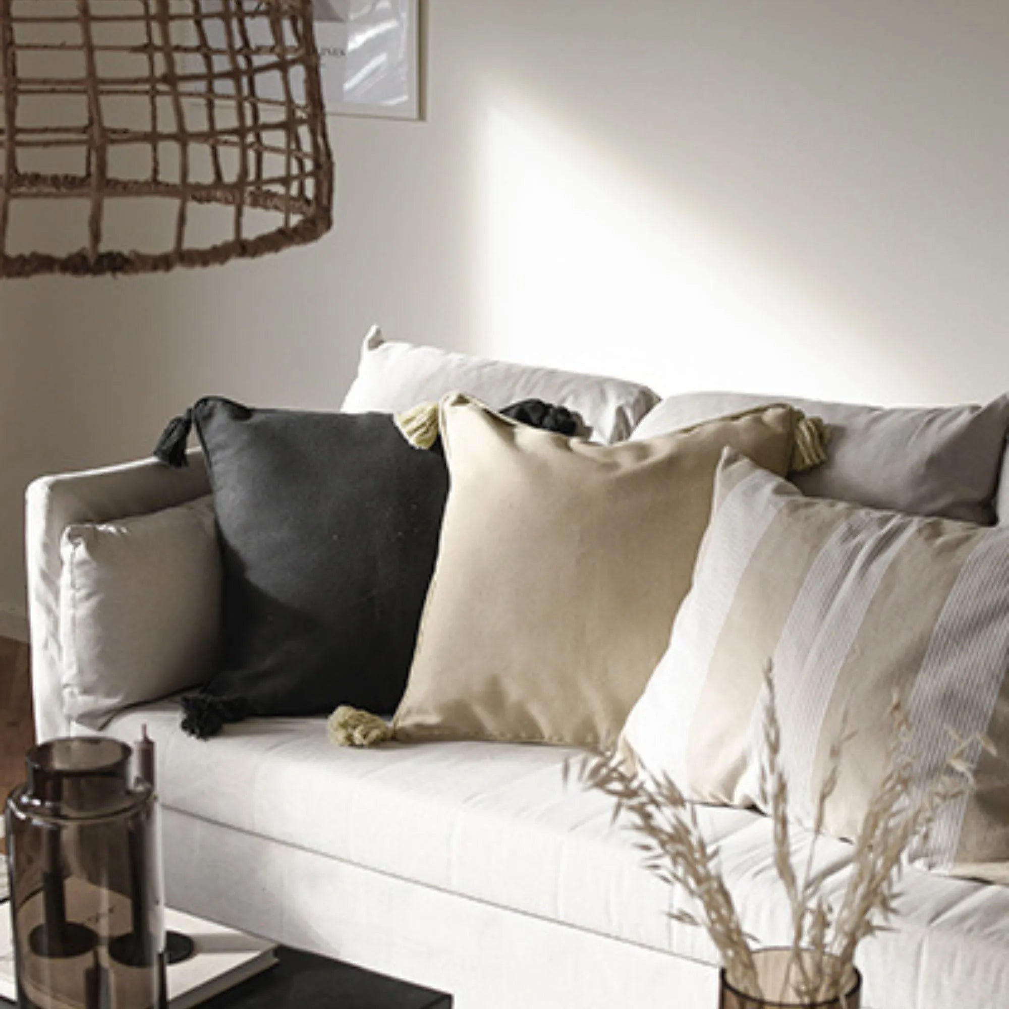 Storefactory Kissenbezug "Vallsund" beige 45 x 45 cm