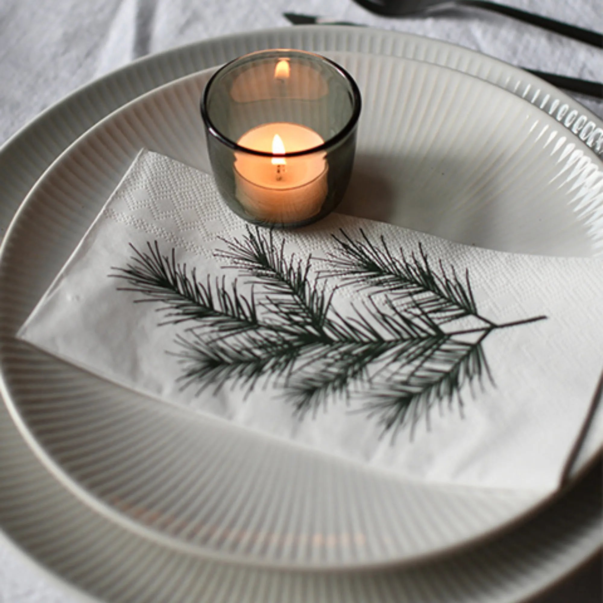 Storefactory Servietten "Grankvist" Winter Weihnachten 16 Stück